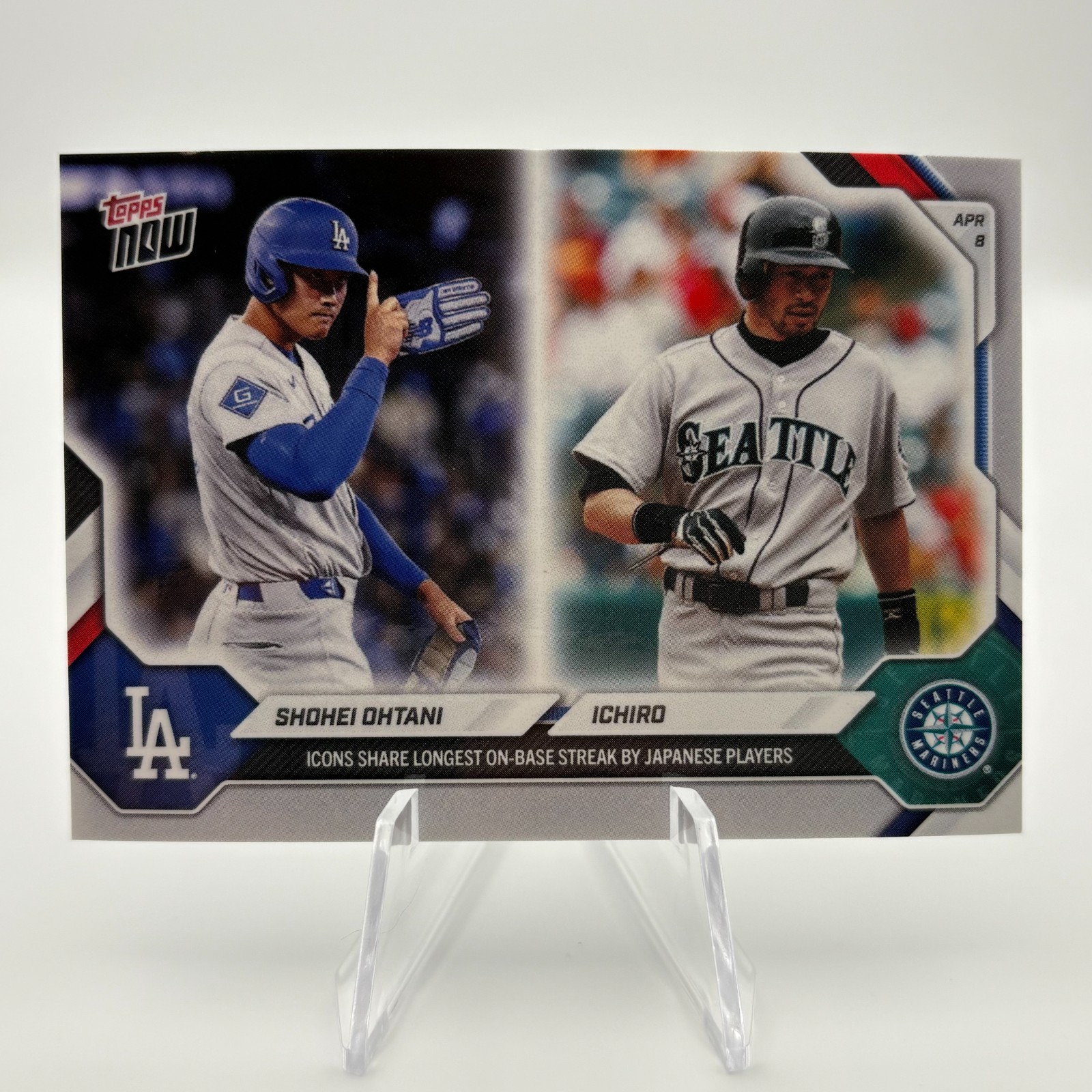 Shohei Ohtani / Ichiro 2026 Topps Now MLB #65 Longest On-Base Streak QTY