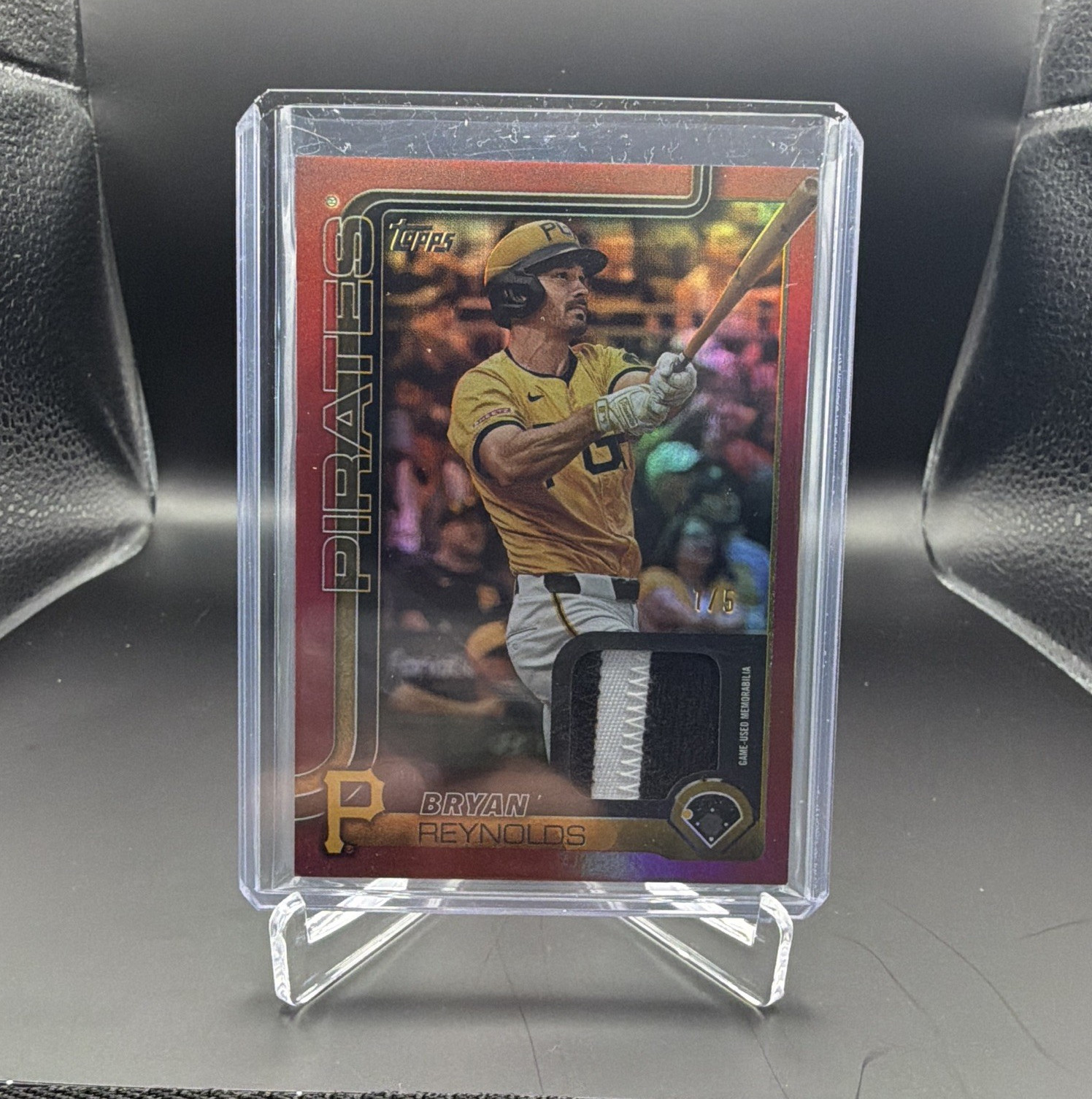2025 Topps Series 2 #638 Bryan Reynolds Pirates Patch Memorabilia 1/5