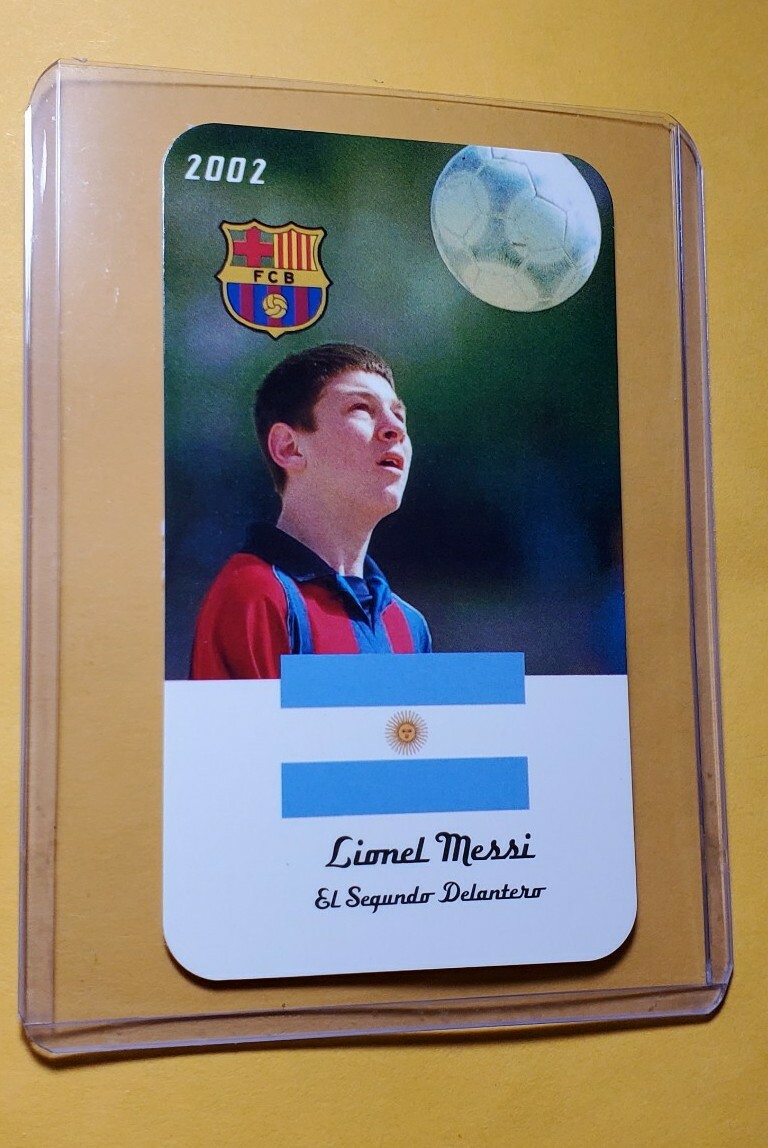 2002 Barcelona Juniors rookie LIONEL MESSI