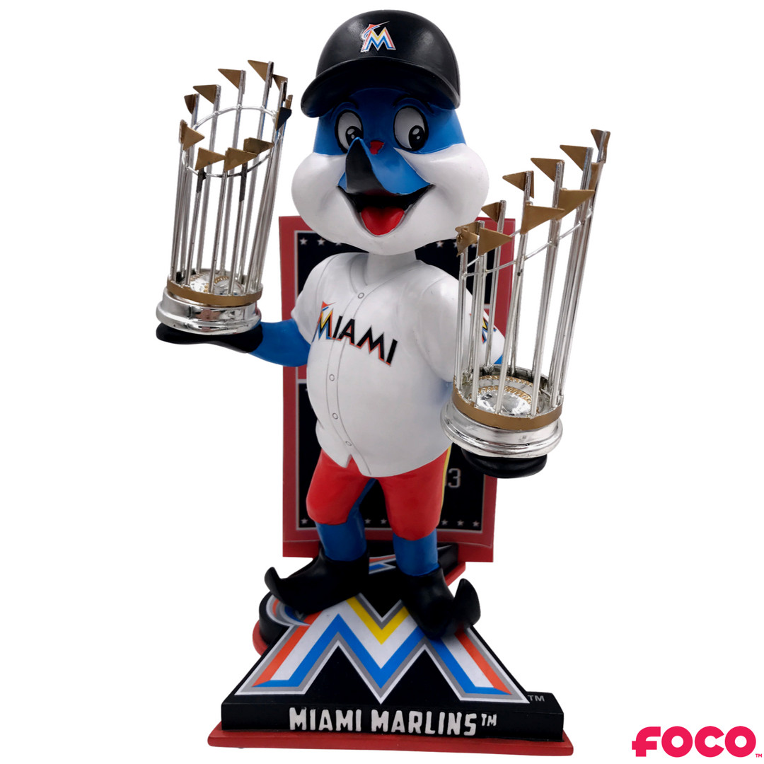 Miami Marlins World Series Champions Mascot Bobblehead – Numbered to 1,000 NEW!