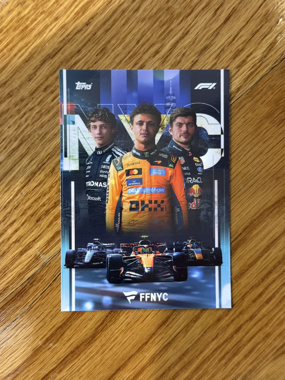 2026 Topps F1 Fanatics Fest NYC Card Kimi Antonelli Lando Norris Max Verstappen