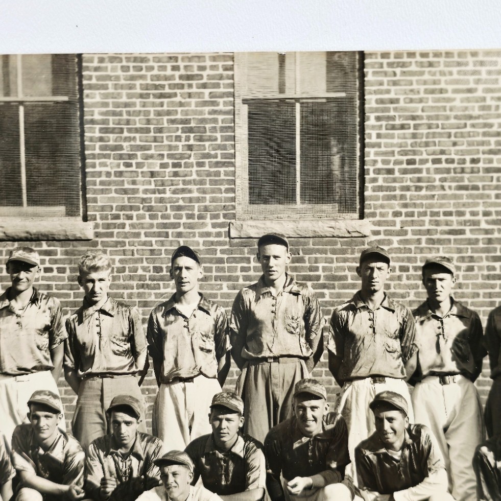 Vintage Mid 20th Century Unknown Baseball Team 9.5 x 7.75 Reprint Photograph