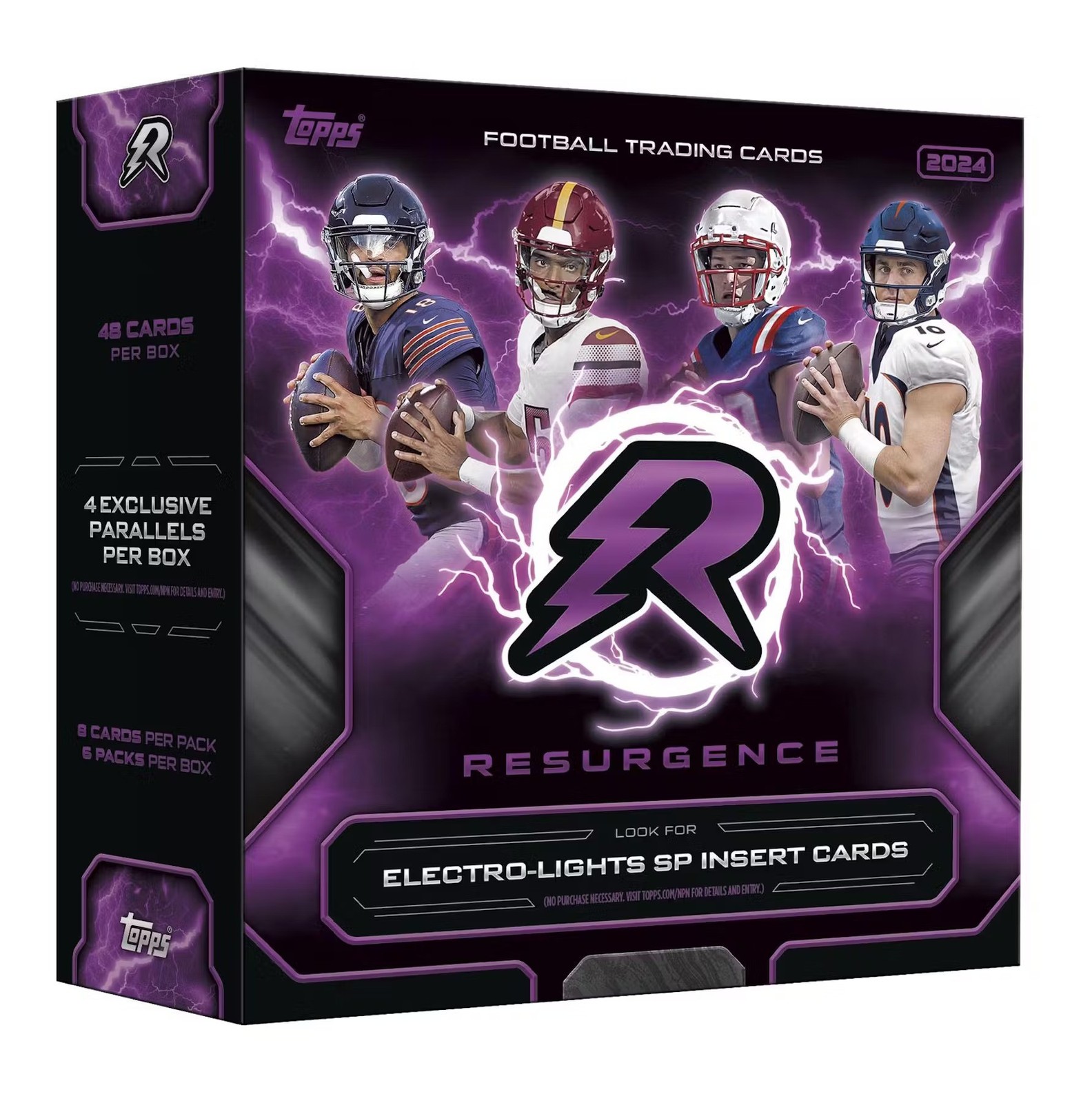 NFL 2024 Topps Resurgence Football Trading Card Mega Box [6 Packs]