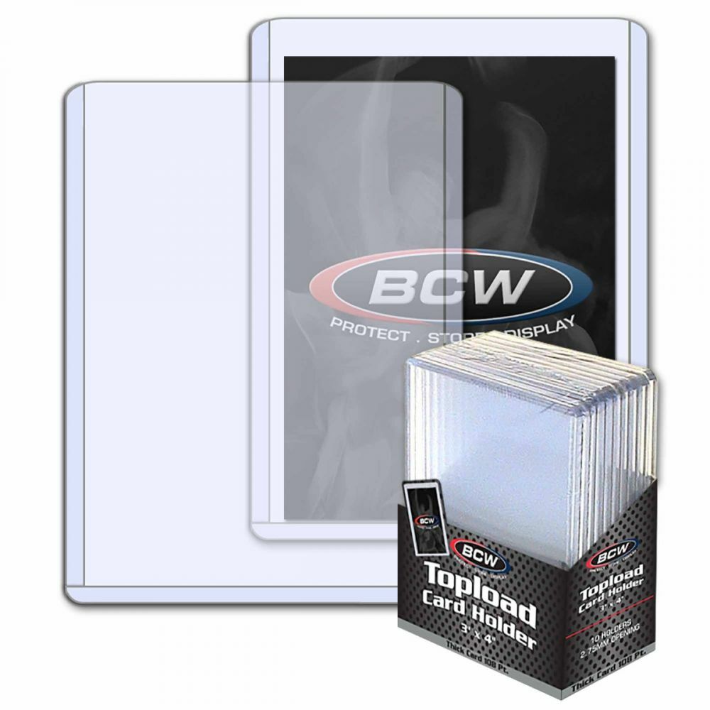 YOU PICK! BCW Top Loaders 35 59 79 108 138 168 197 pt Sleeves Team Bags 55 75