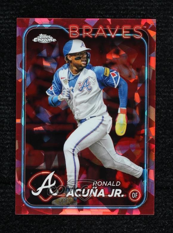 2024 Topps Chrome Sapphire Red 4/5 Ronald Acuna Jr Ronald Acuña Jr #1 1d59
