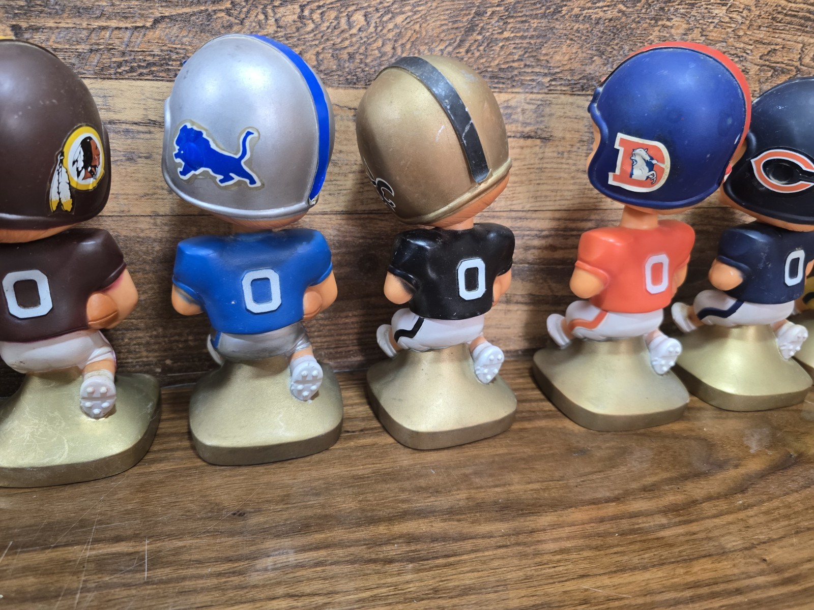LOT Of 8 Vintage NFL Bobbleheads Nodders 70s Hong Kong Bears Lions Rams RARE