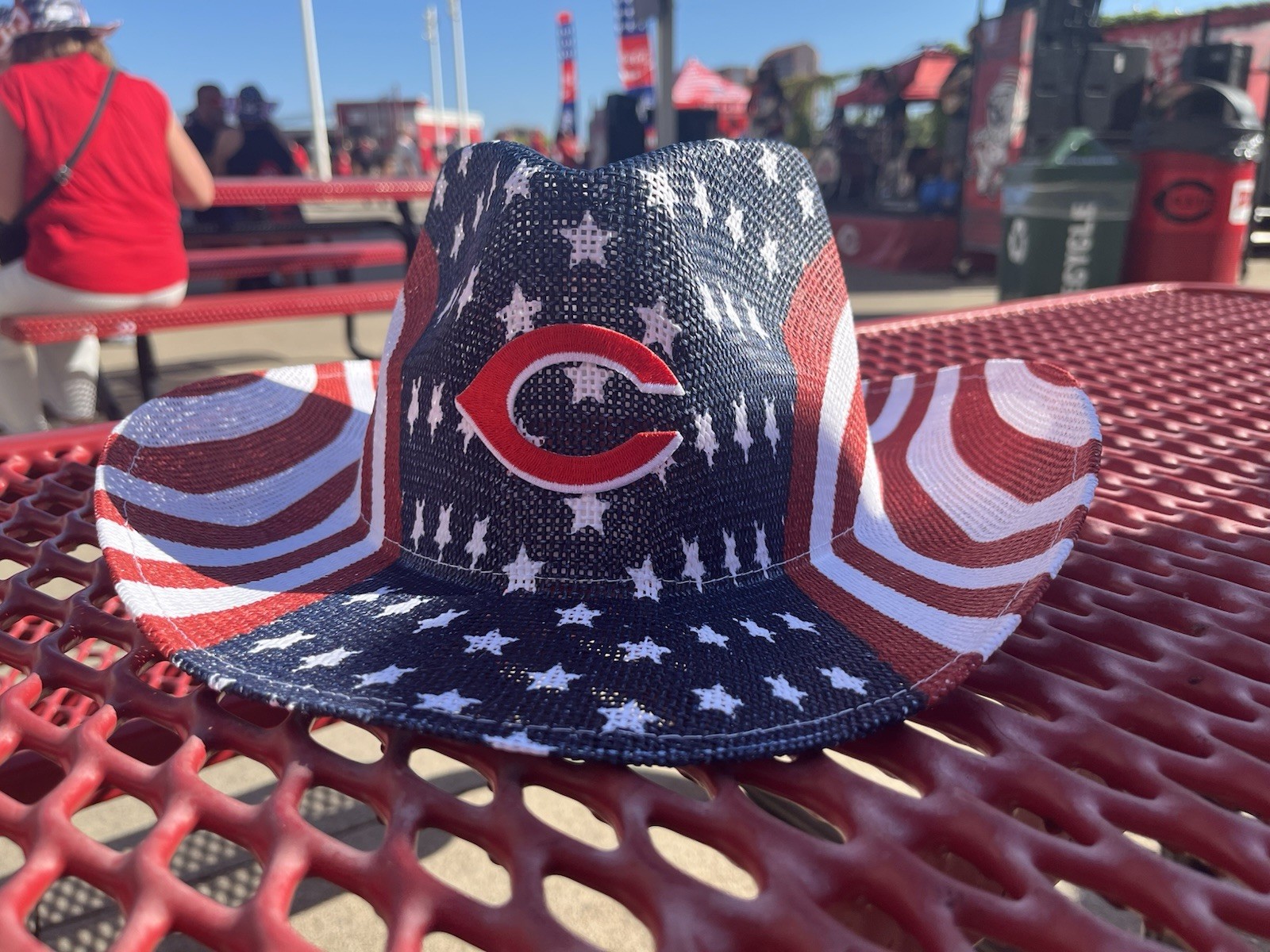 2026 Cincinnati Reds USA-Themed Cowboy Hat SGA Stadium Giveaway 7/4/26