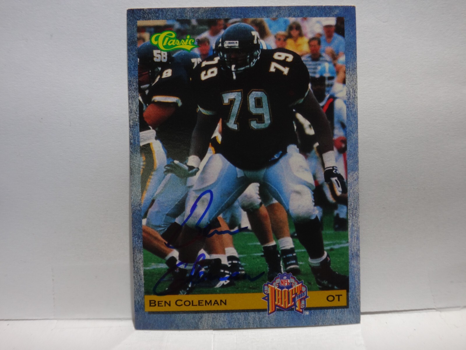 1993 Classic Draft Autograph Ben Coleman RC Auto Phoenix Cardinals #14