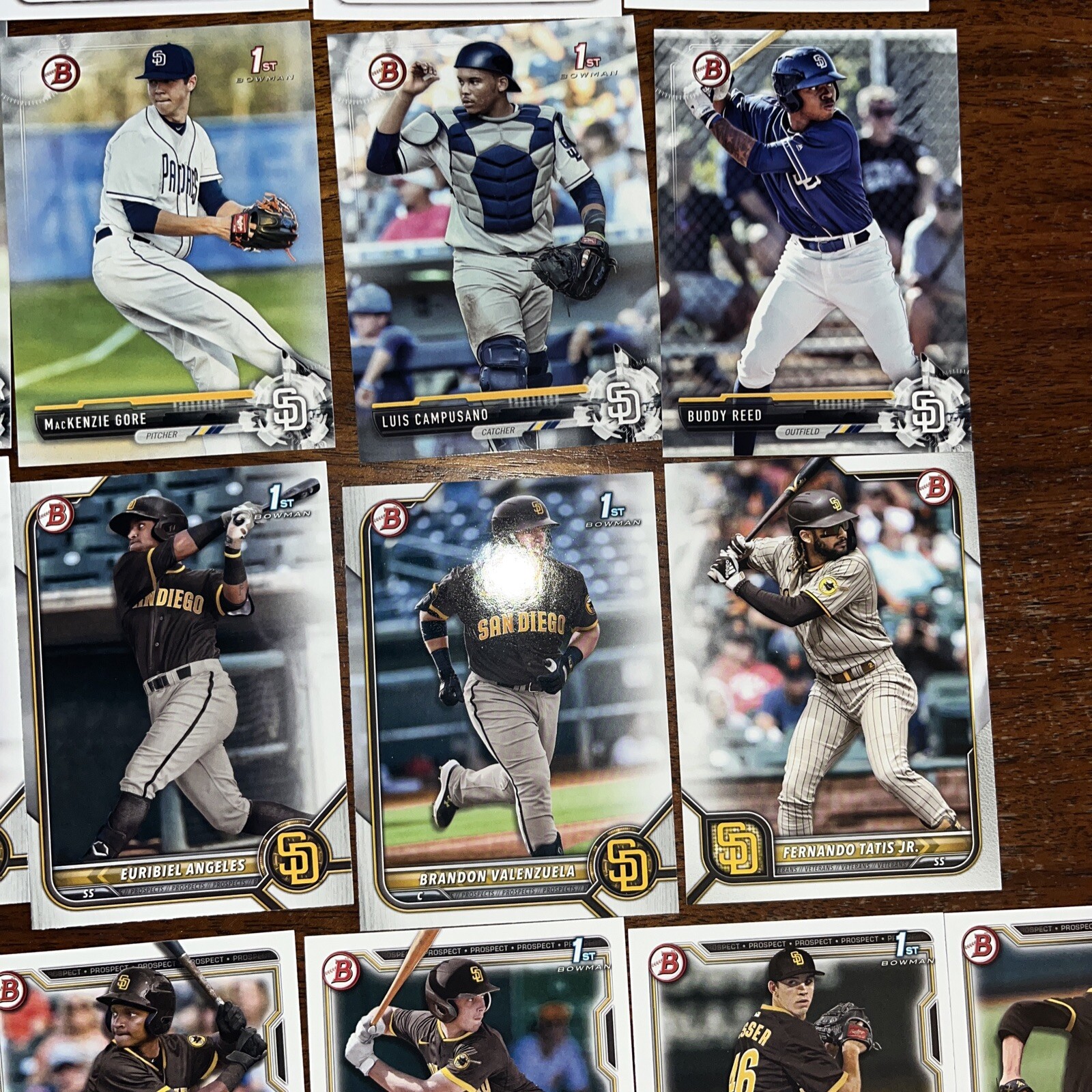 San Diego Padres Cards Includes Tatis, Mochado, Abrams, Hassell Option #1