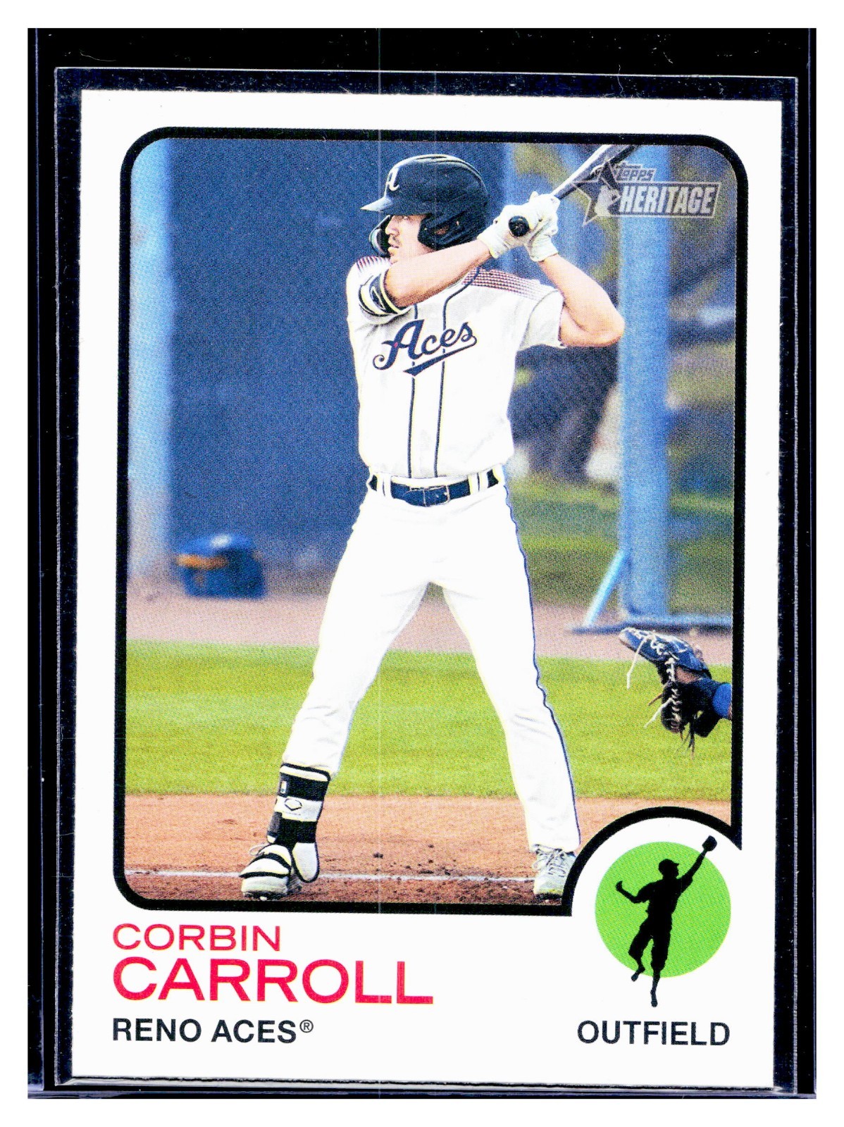 2022 Topps Heritage Minor League Corbin Carroll #121 Reno Aces Arizona RC Rookie