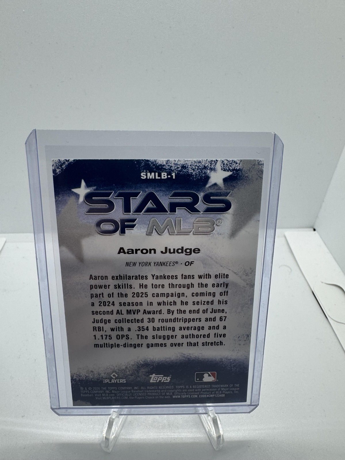 2026 Topps #SMLB-1 Aaron Judge Stars of MLB