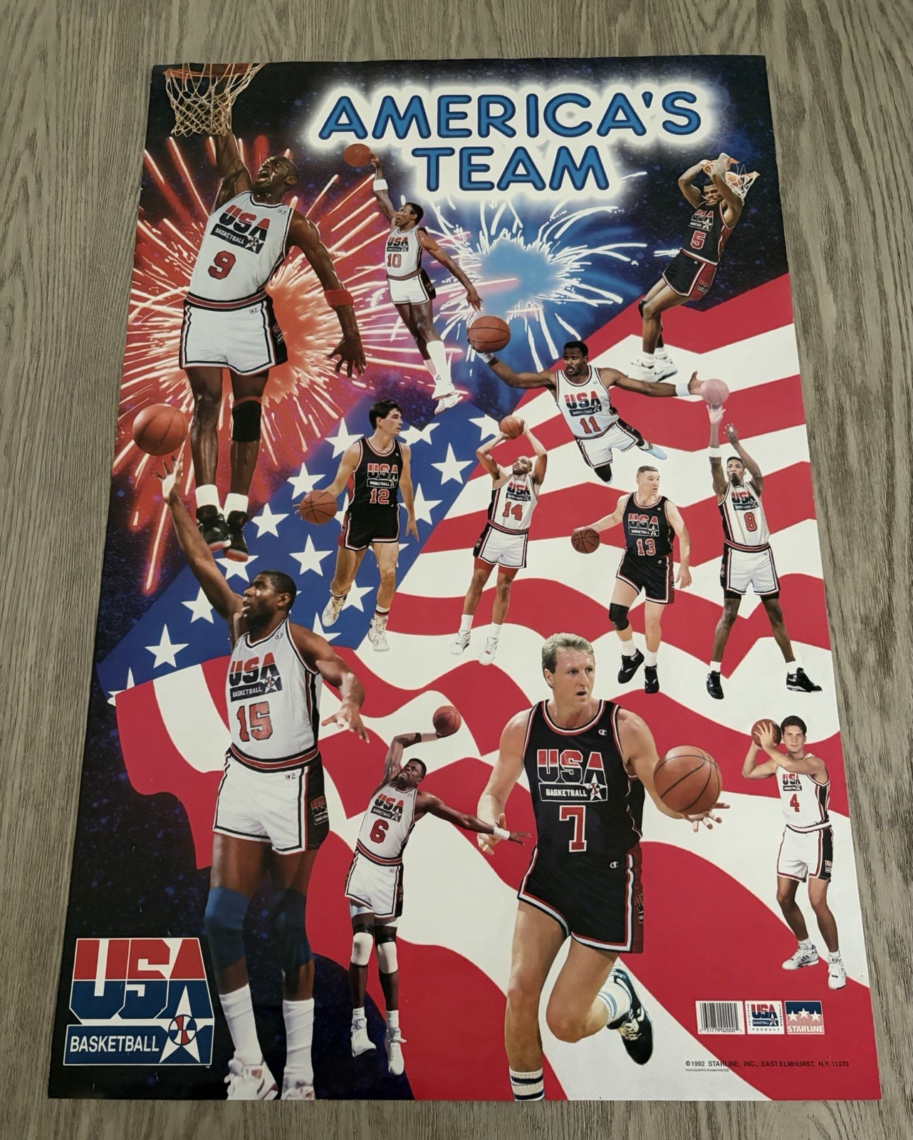 AMERICA’S TEAM USA BASKETBALL 1992 DREAM TEAM SINGLE SIDED POSTER 22.25 x 34.25