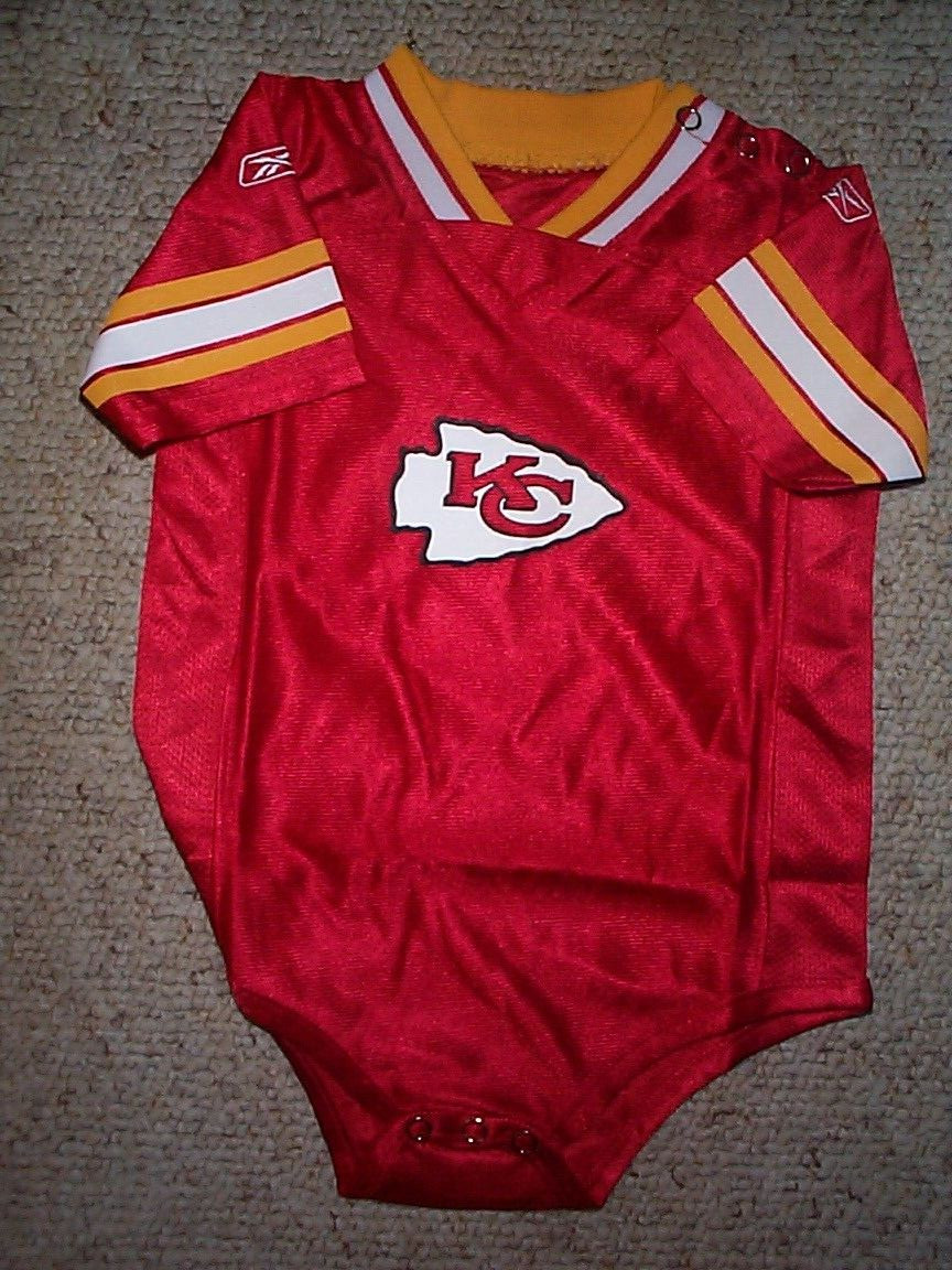 *IRREGULAR* Kansas City Chiefs nfl INFANT BABY NEWBORN Jersey 3-6M M 3-6 Months