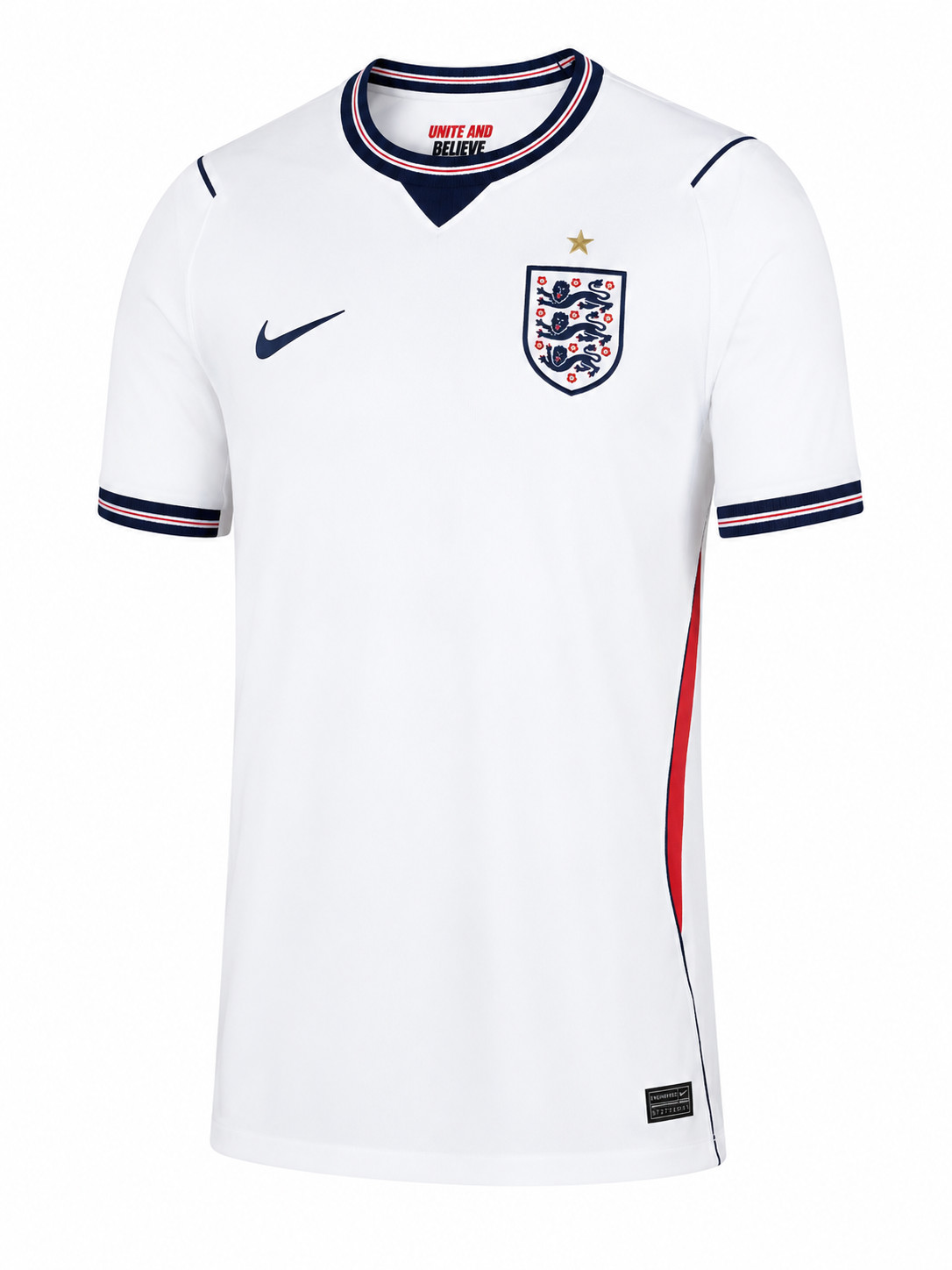Unisex Adult England Style Soccer Jersey, White Football Fan Shirt NWT All Sizes