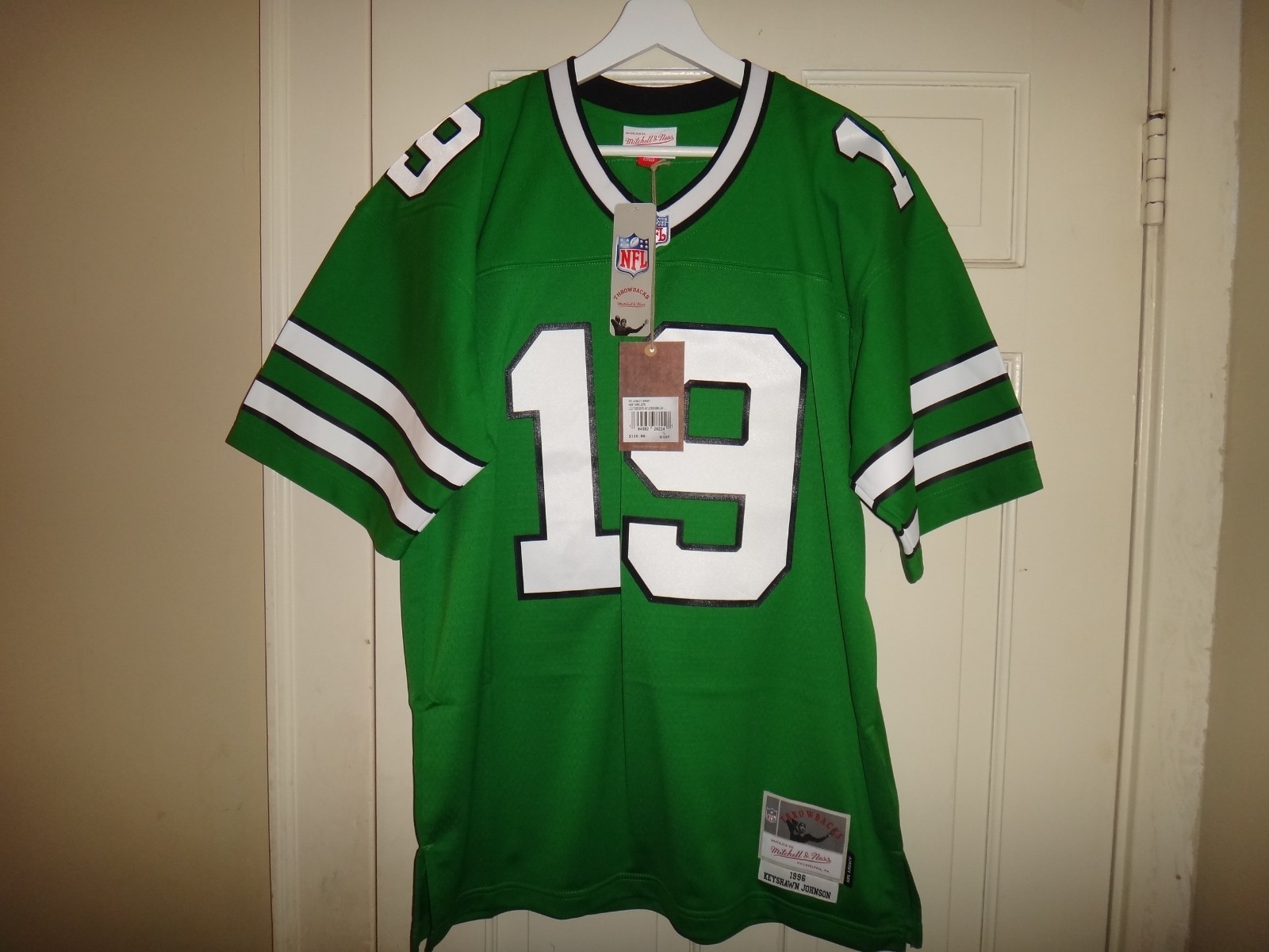 Men’s Keyshawn Johnson 1996 Mitchell & Ness NY Jets Throwback Jersey NWT