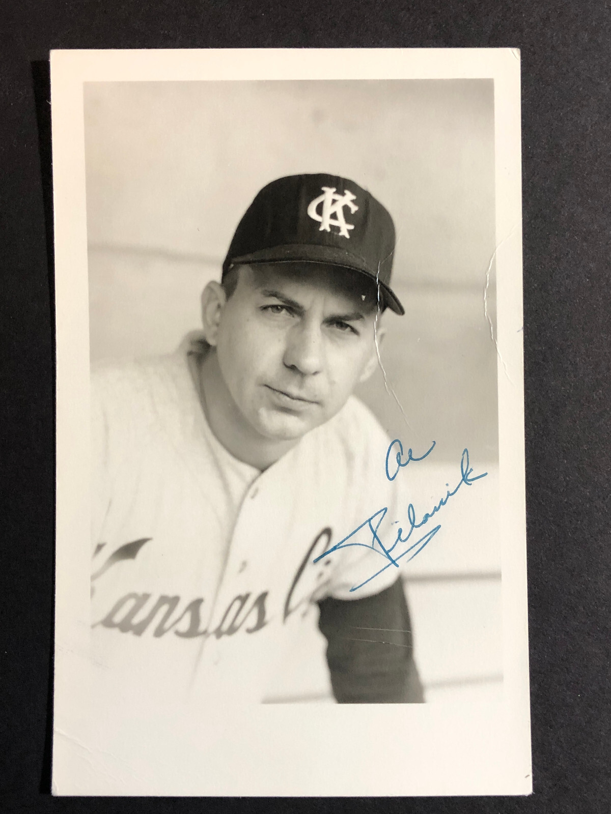 Al Pilarcik Kansas City A’s Athletics Signed 3.5×5.25 Photo Auto Autograph