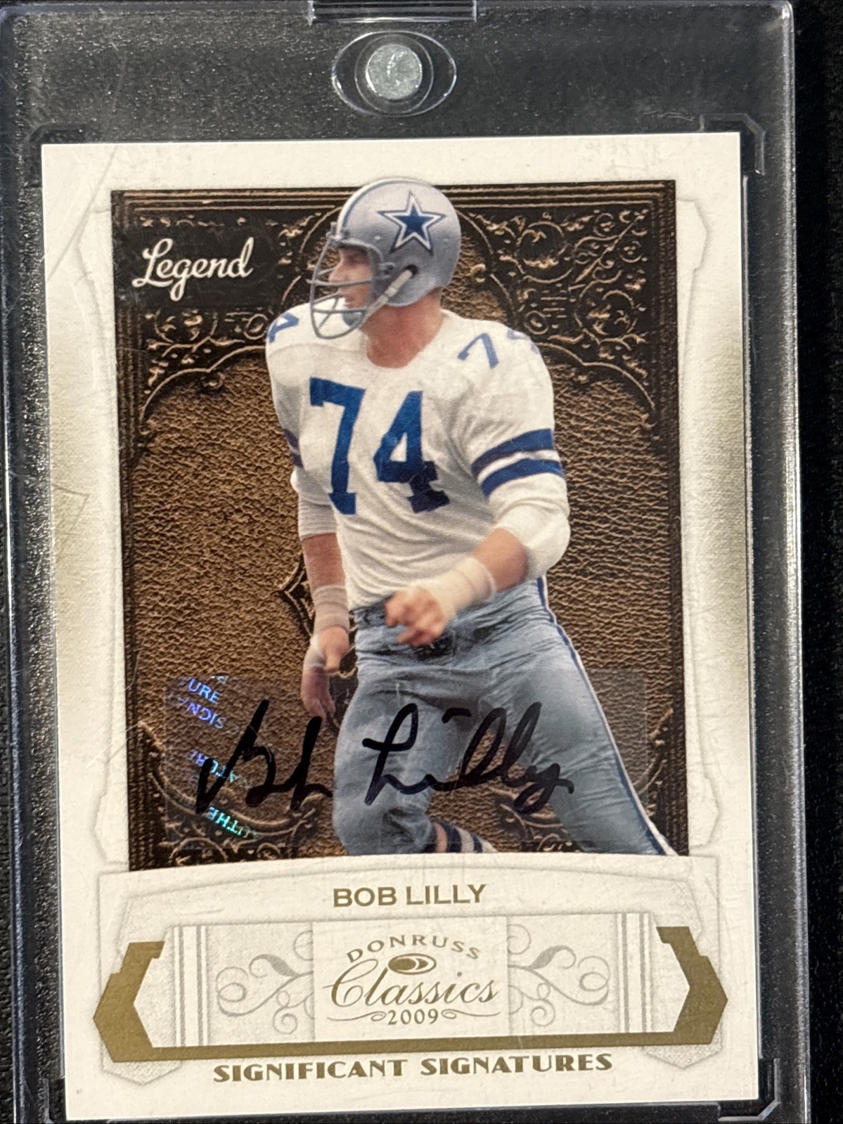 Bob Lilly 2009 Donruss Legend 106 Significant Signatures/76 Auto