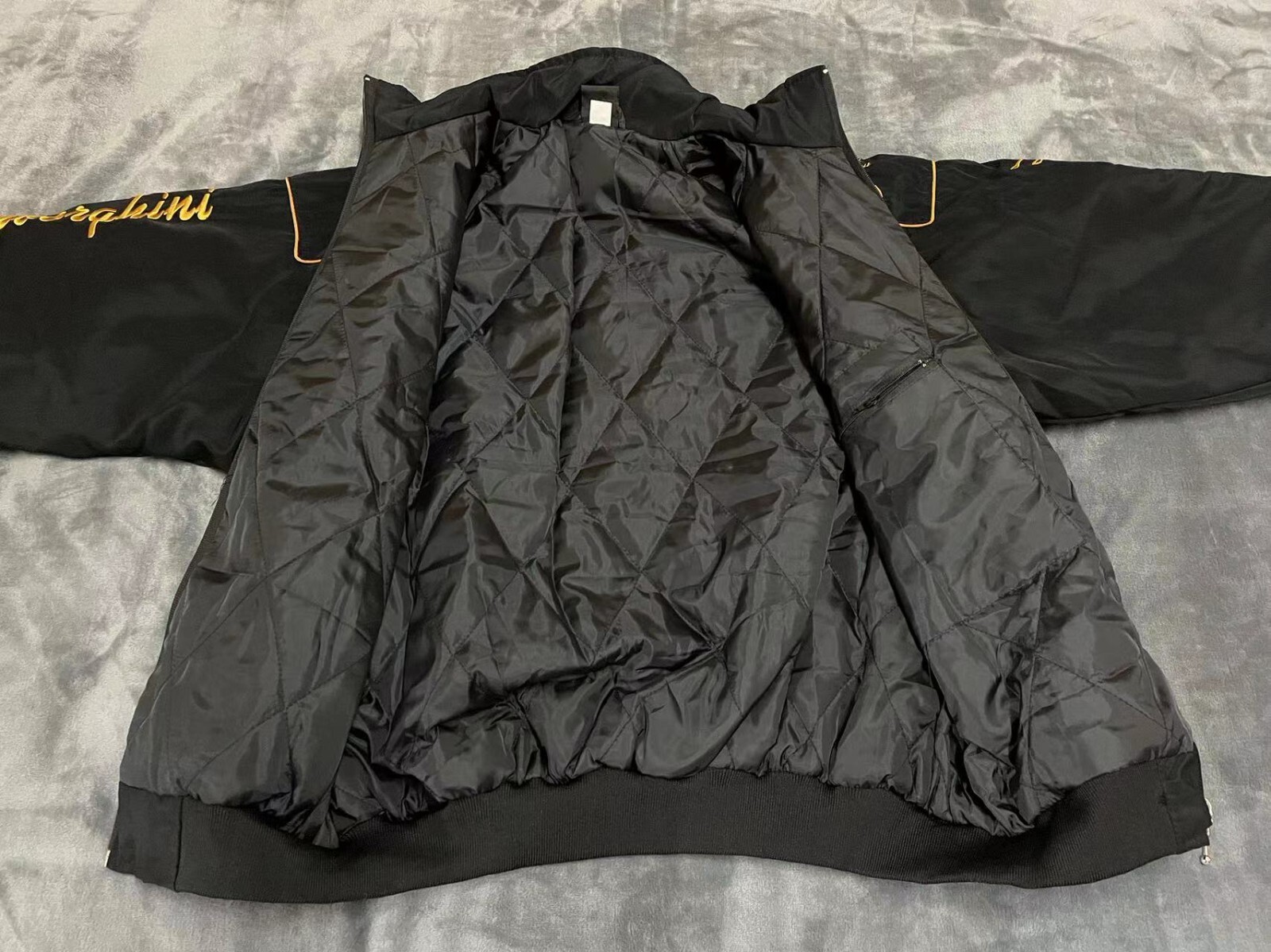 Unisex Adult Lamborghini Jacket Ebroidered Cotton Padded F 1 Racing Jacket