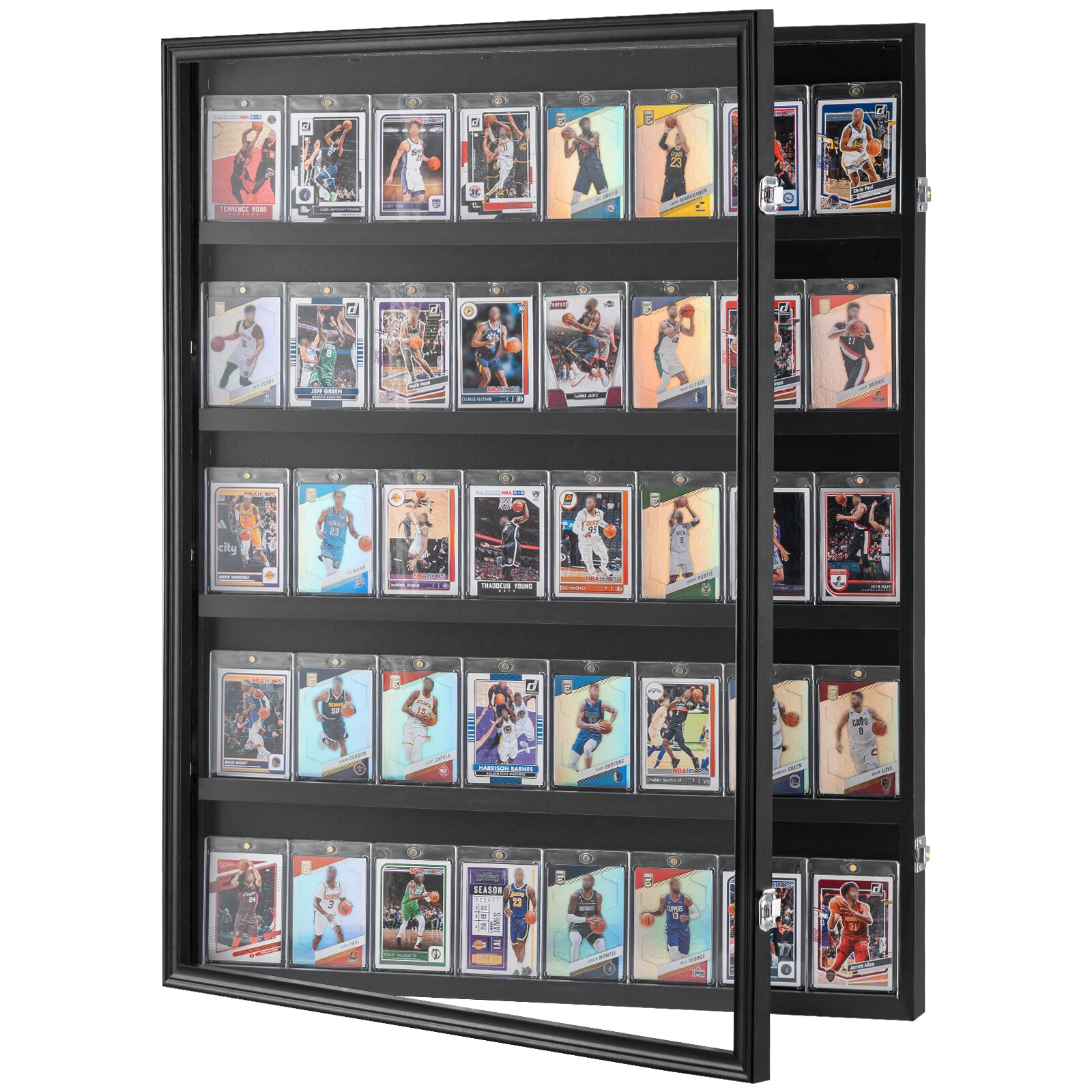 VEVOR 35 Graded Sports Card Display Case 24.3 x 30.5 x 2.1 in 98% UV Protection