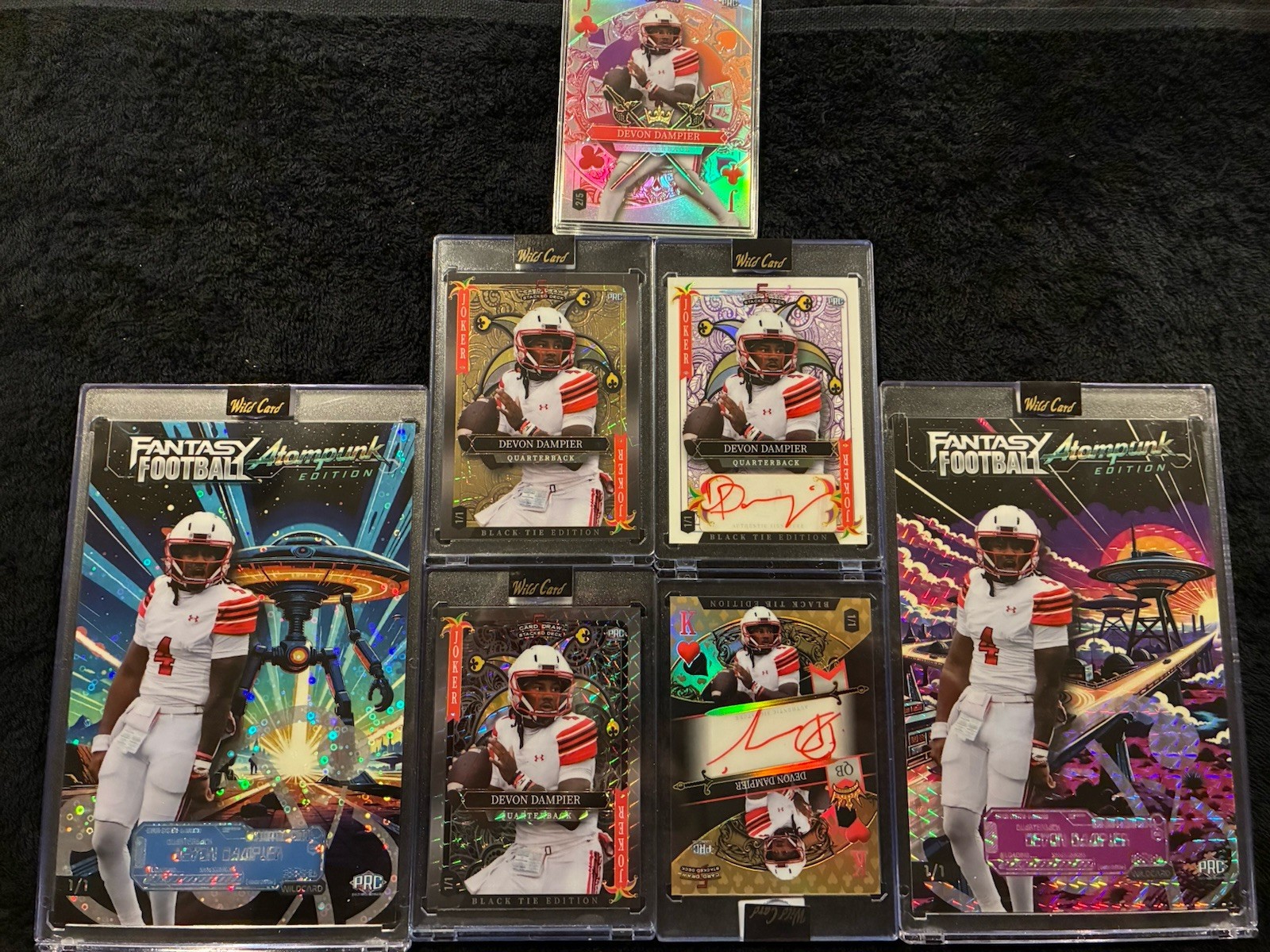2026 Wild Card Devon Dampier Lot Two Autos Black Tie and Mammoths