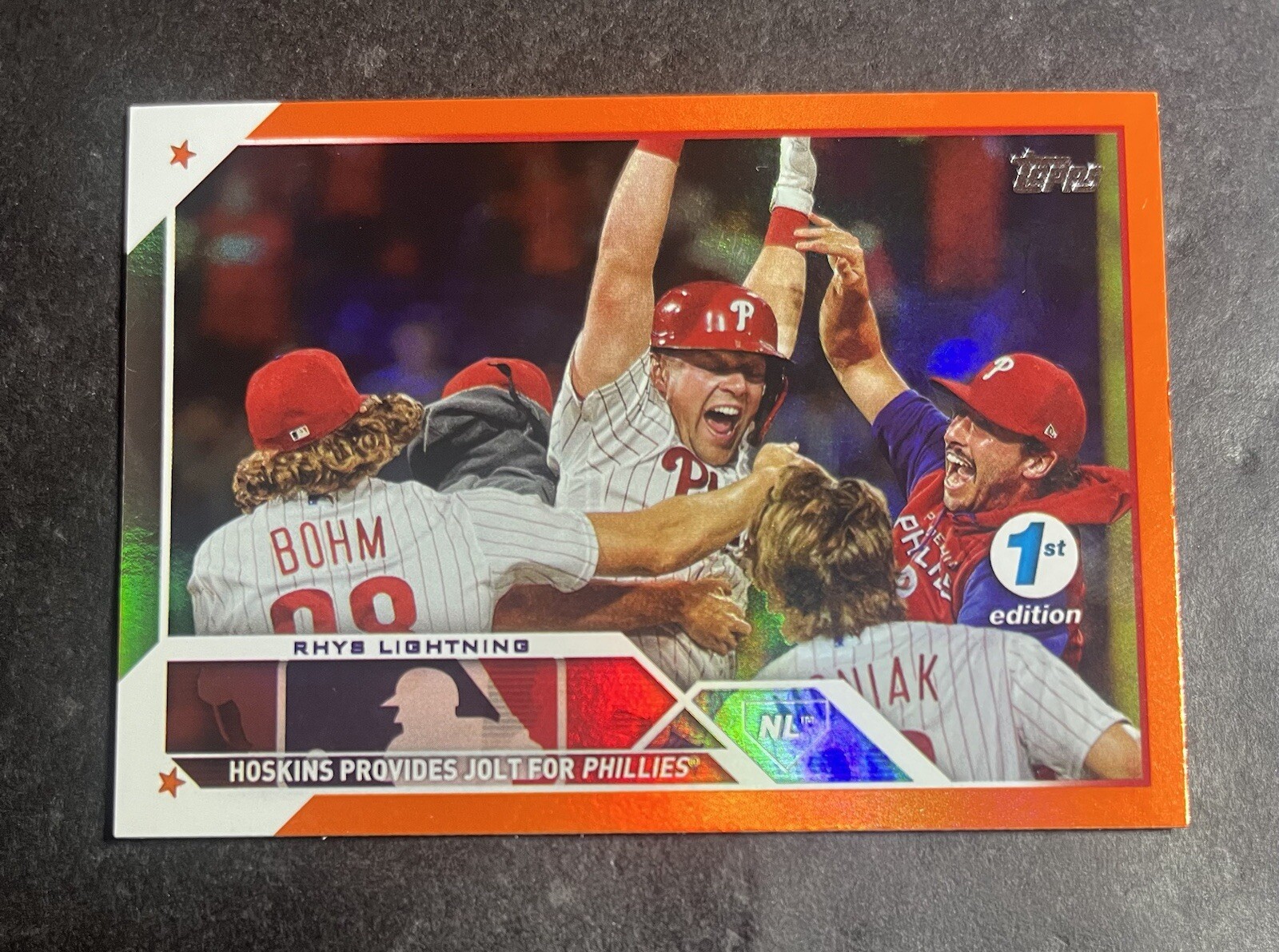 2023 Topps 1st Edition Rhys Lightning #248 Orange Foil /75 – Phillies