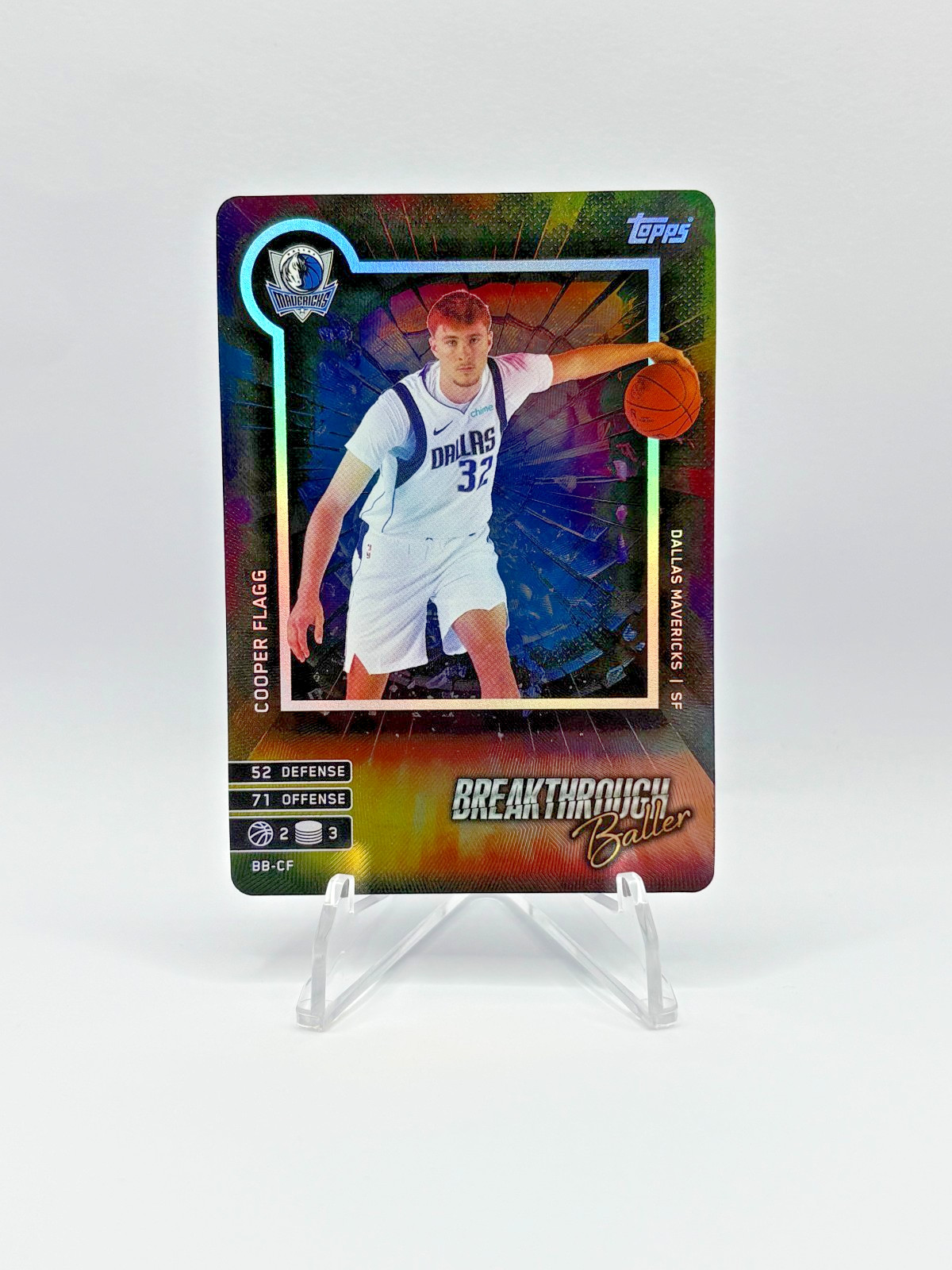 Cooper Flagg 2025-26 Topps Match Attax BREAKTHROUGH BALLER FOIL Rookie Card (RC)