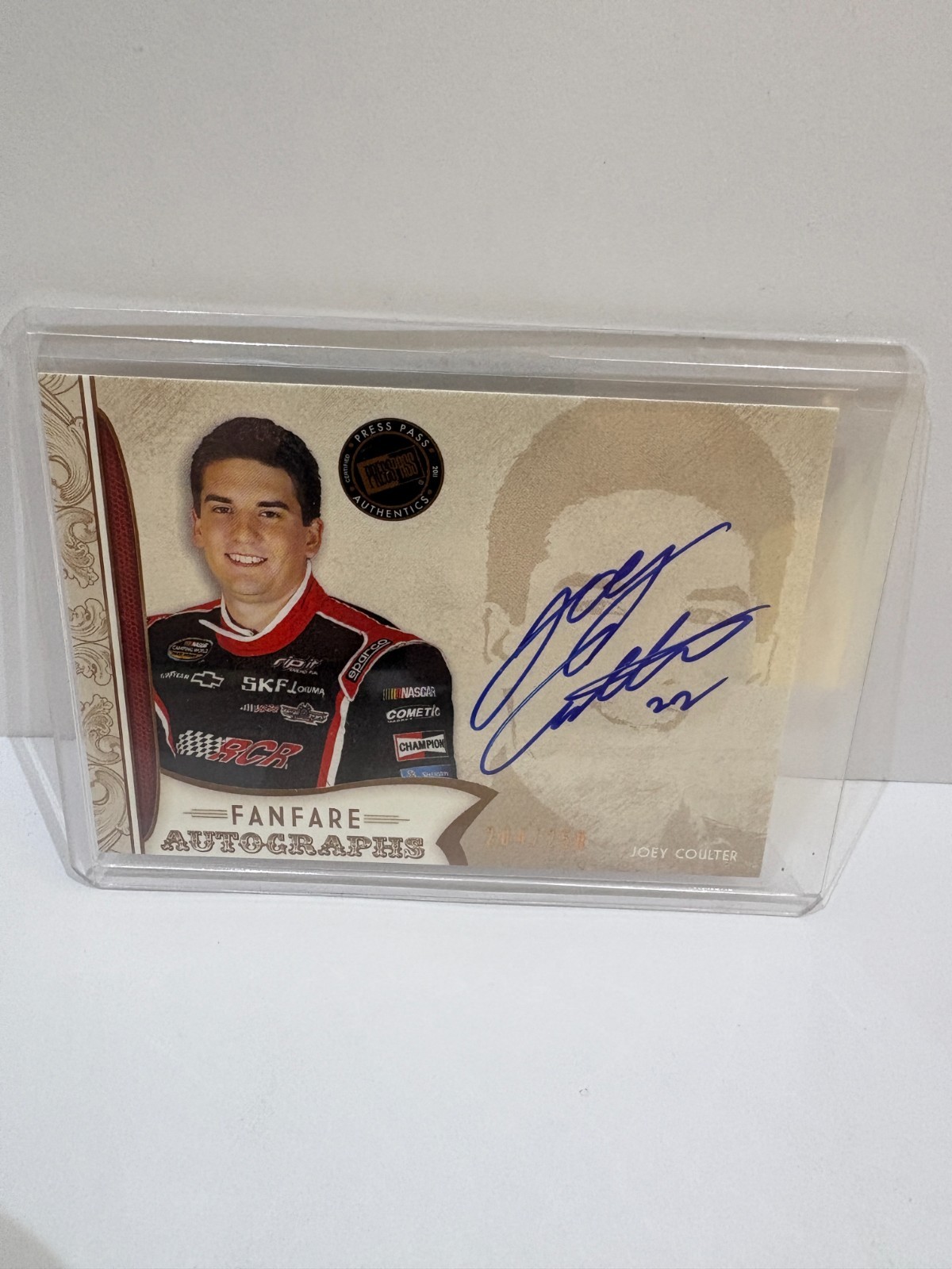 2011 Press Pass Fanfare – Fanfare Autographs Joey Coulter #FA-JC Bronze /250…
