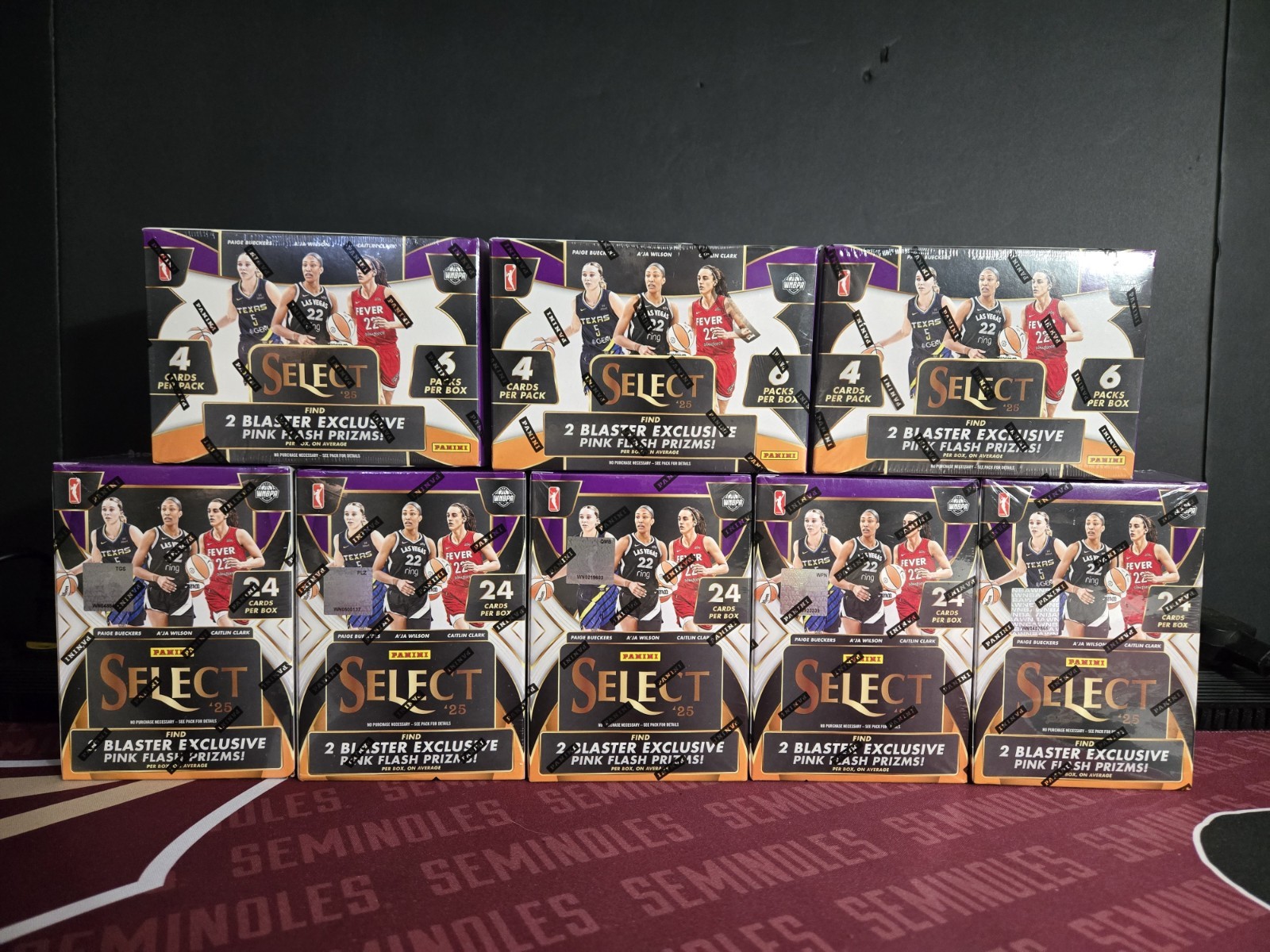 4X 2025 Panini Select WNBA Basketball Blaster Boxes – LOT OF 4 – FACTORY SEALED