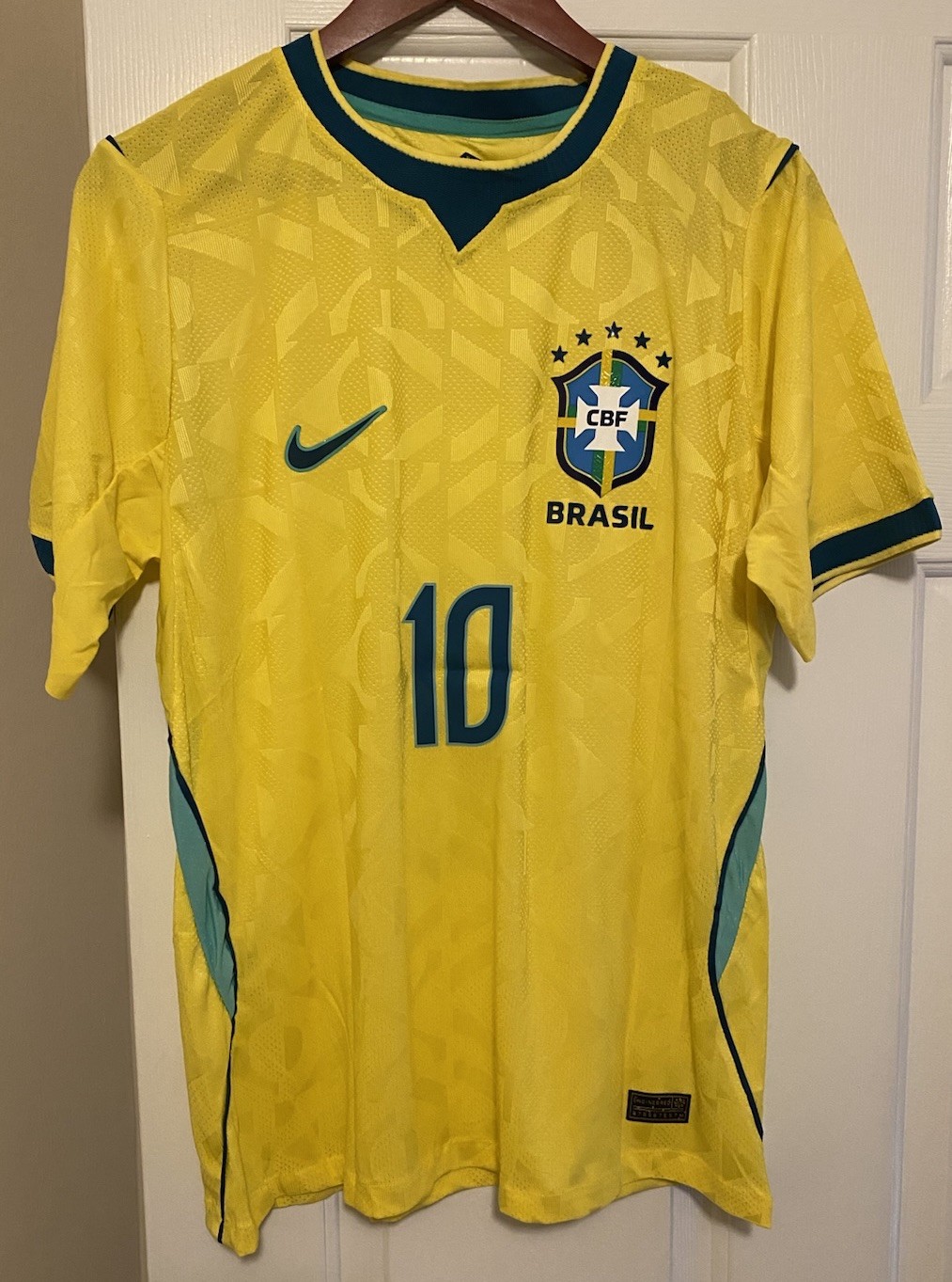 Brazil Mens Soccer Neymar Jr #10 Jersey Sizes M L