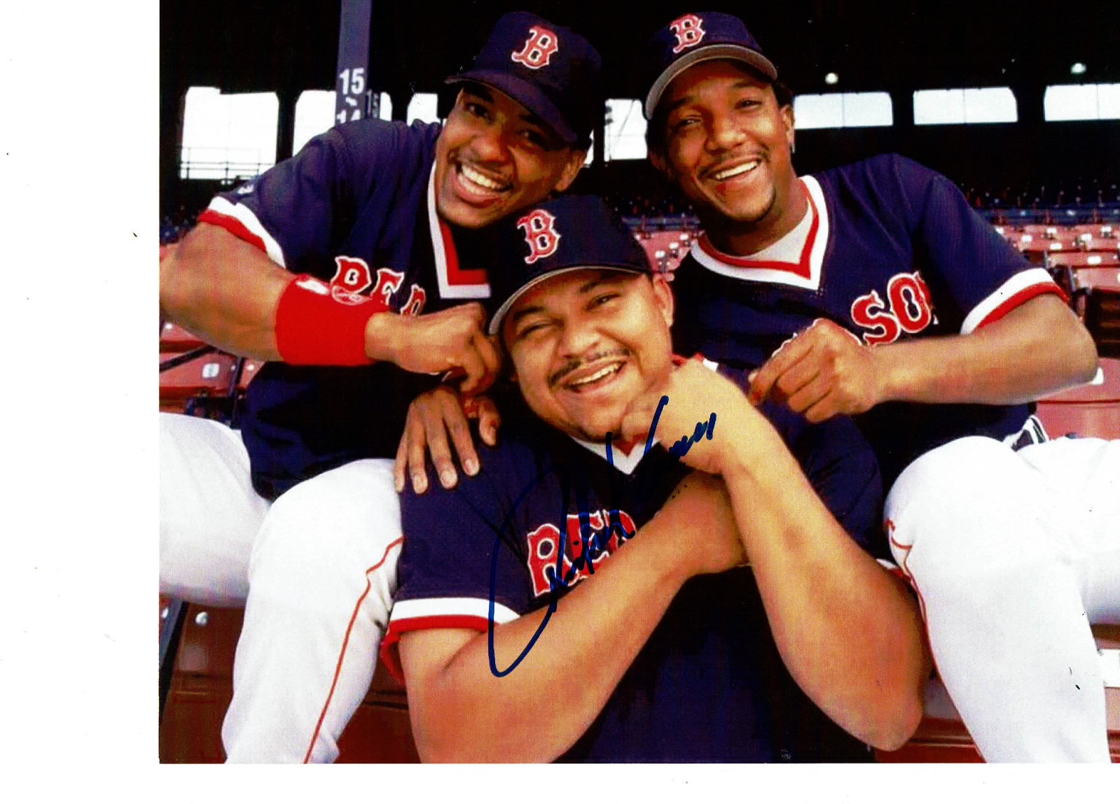 Boston Red Sox’s Rich Garces “el Guapo “autographed 8×10 with Manny & Pedro **