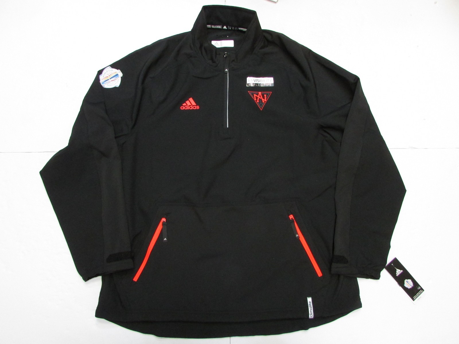 TEAM NORTH AMERICA WORLD CUP OF HOCKEY ADIDAS TEAM WOVEN MEN’S 1/4 ZIP JACKET