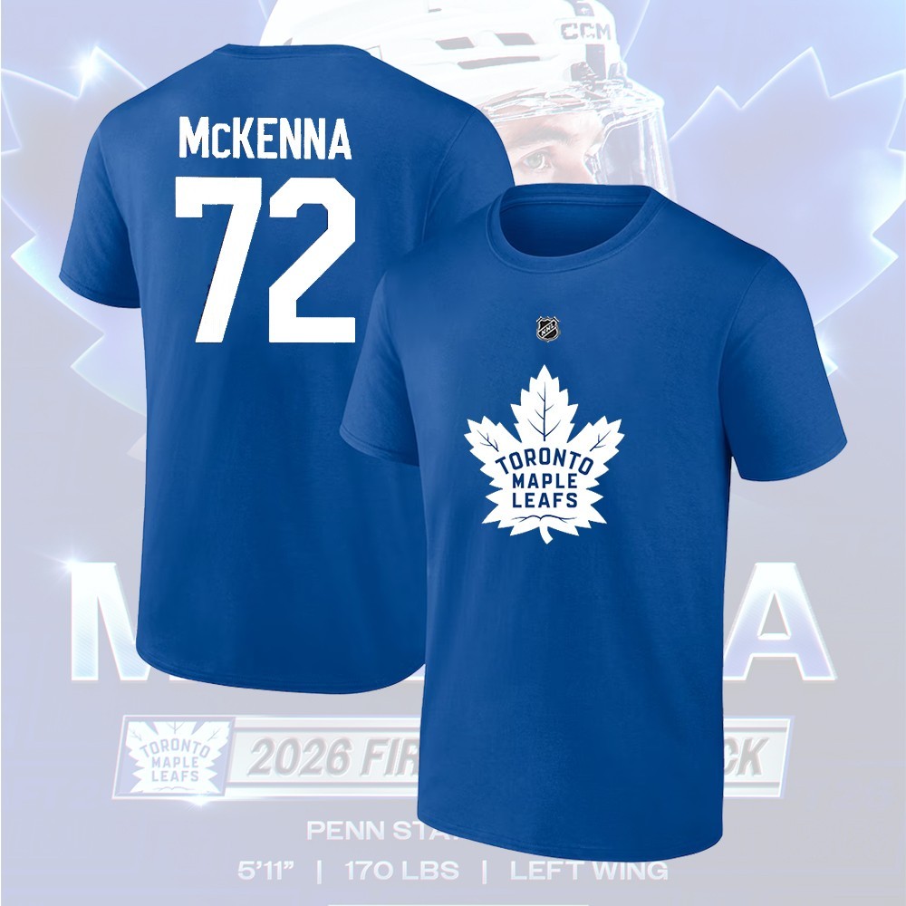 Gavin McKenna #72 Toronto Maple Leafs Name & Number Player Unisex Gifts For Fans