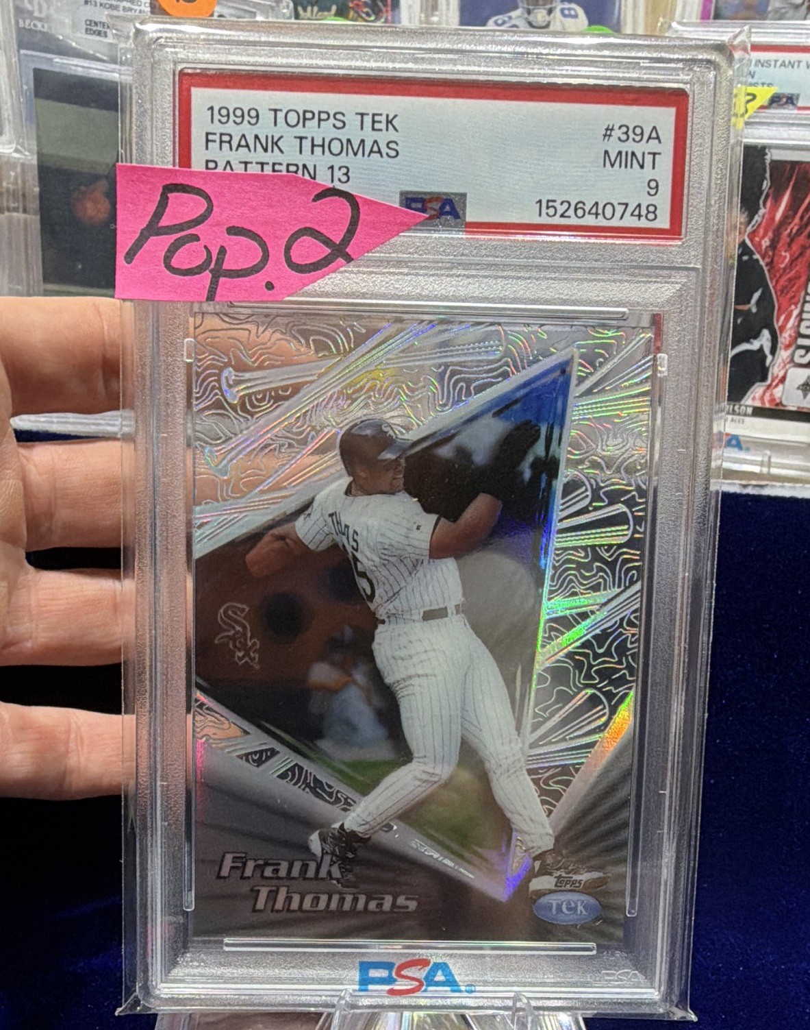 Frank Thomas Clear Cut POP 2 1999 Topps Tek Pattern 13 #39A White Sox HOF