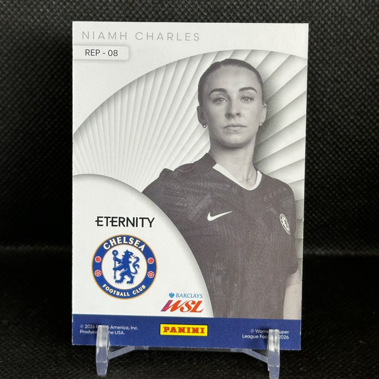 NIAMH CHARLES Represent REP-08 • 2025/26 Panini WSL Eternity Chelsea (US Seller)