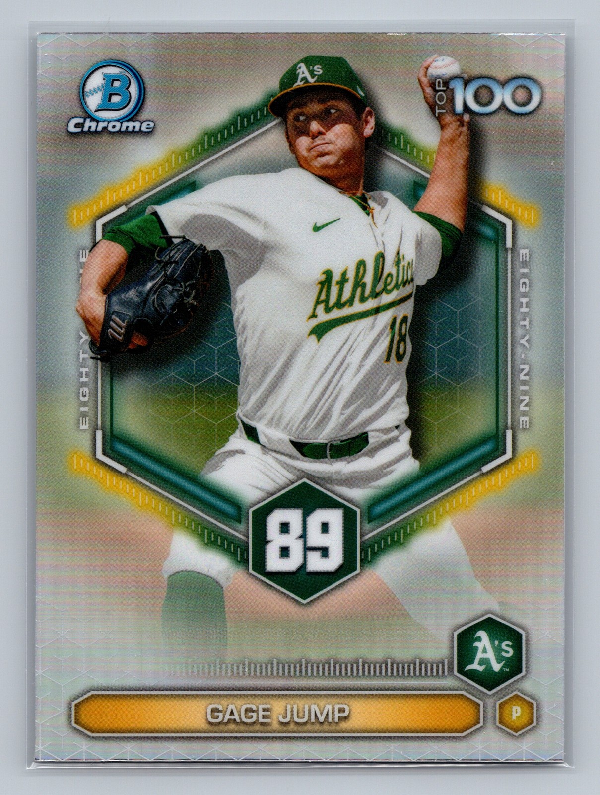 2026 Bowman Chrome Bowman Scouts Top 100 GAGE JUMP #BTP-89 Oakland Athletics