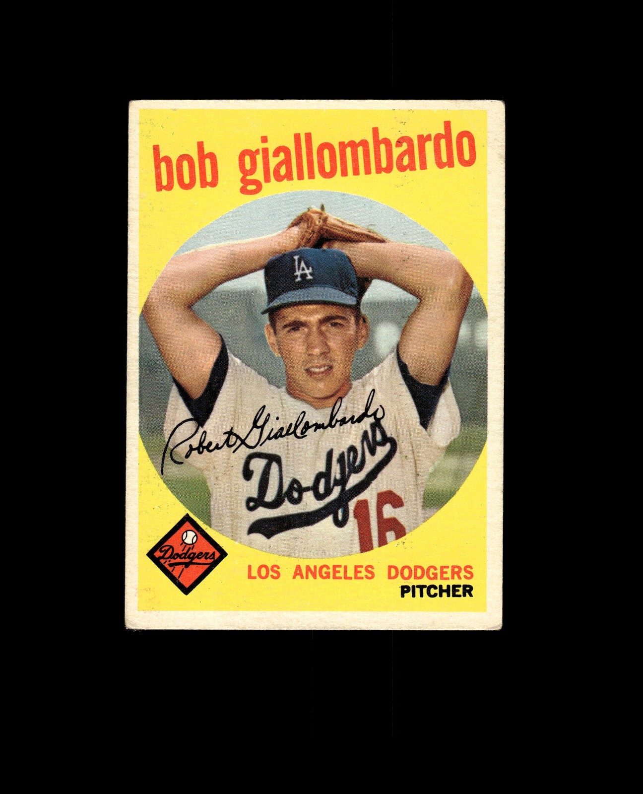 1959 Topps 321a Bob Giallombardo RC with Option Line VG-EX #D1,552517