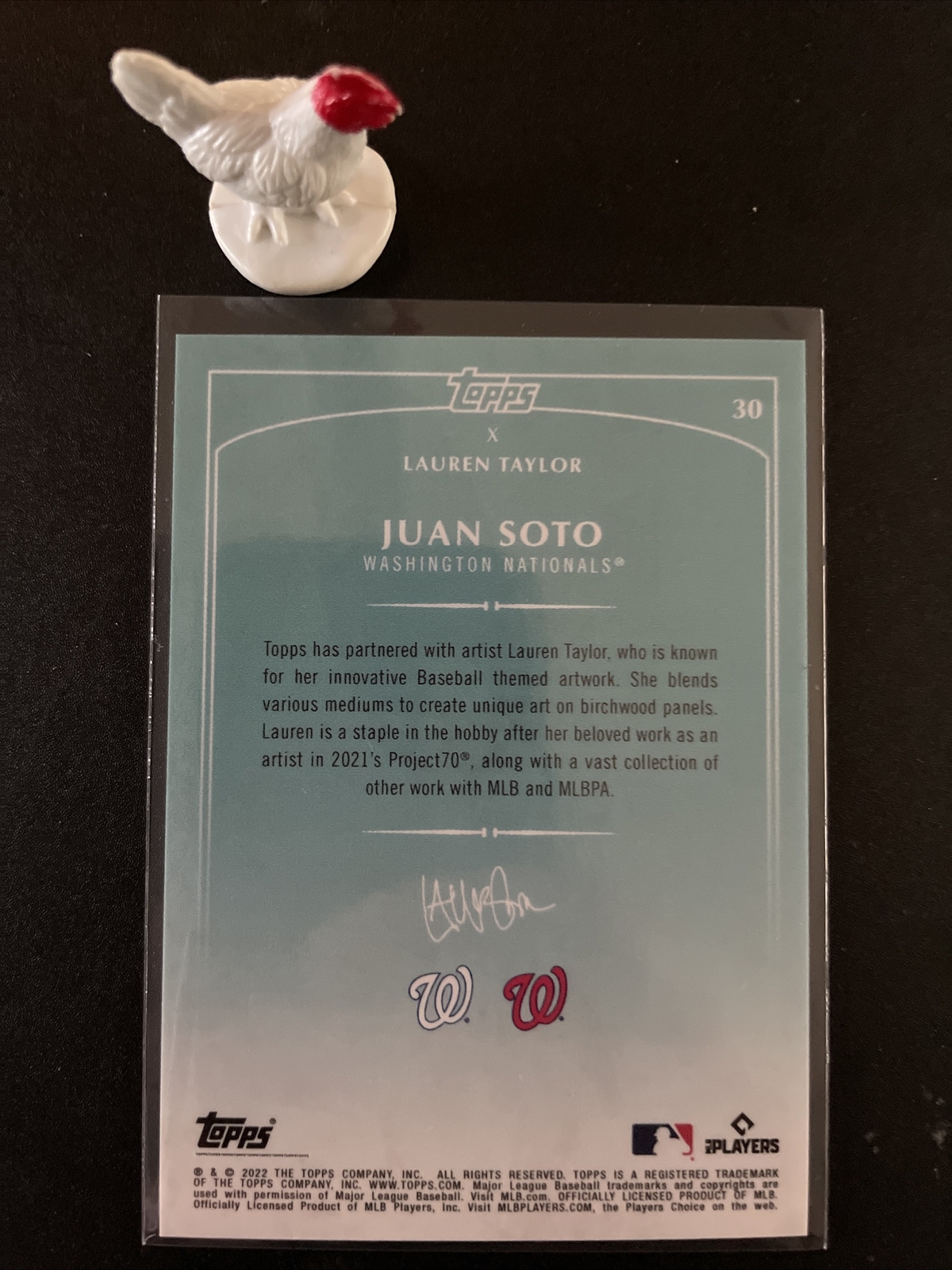 2022 Topps X Lauren Taylor Baseball Juan Soto #30 Nationals