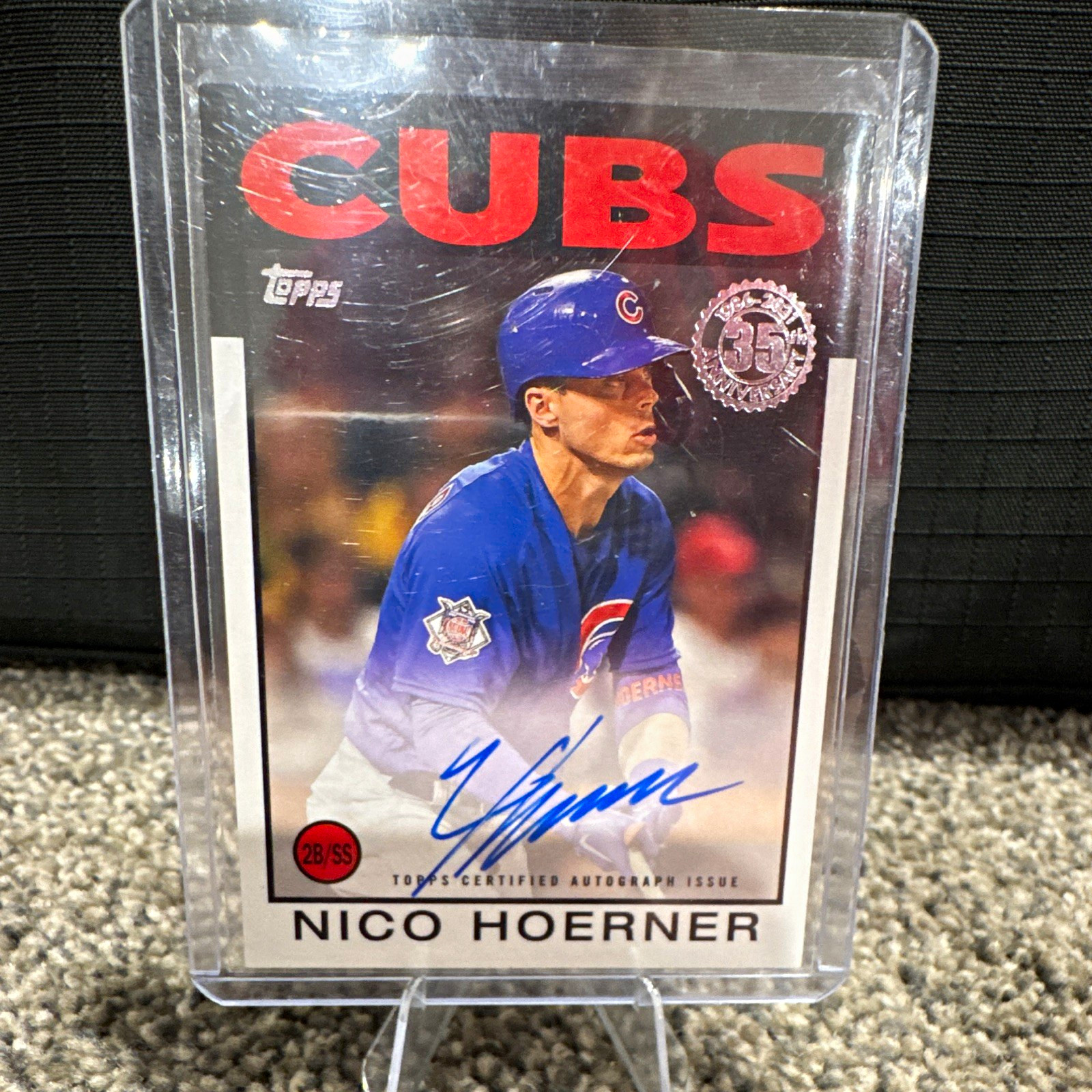 Topps 2021 Nico Hoerner Cubs 1986 Topps Baseball Autographs Auto #86A-NH