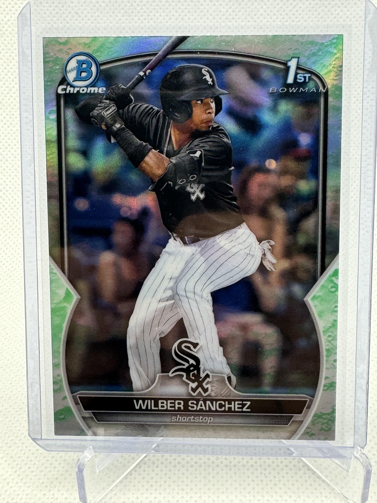 2023 Bowman 1st Edition #BCP-6 Wilber Sánchez Lunar Glow Refractor