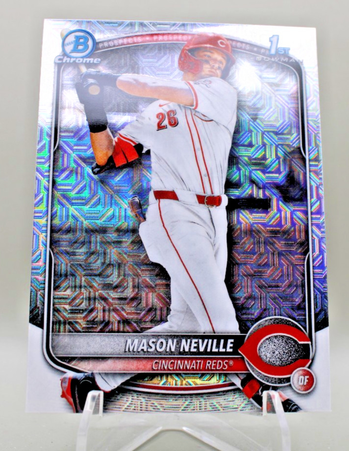 2025 Bowman Draft Chrome Mason Neville #BDC-109 Mojo Refractor