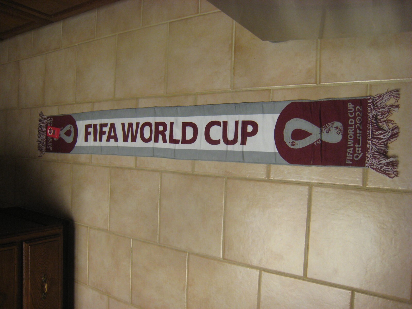 NWT Official FIFA License QATAR 2022 World Cup Matchup Scarf New seal