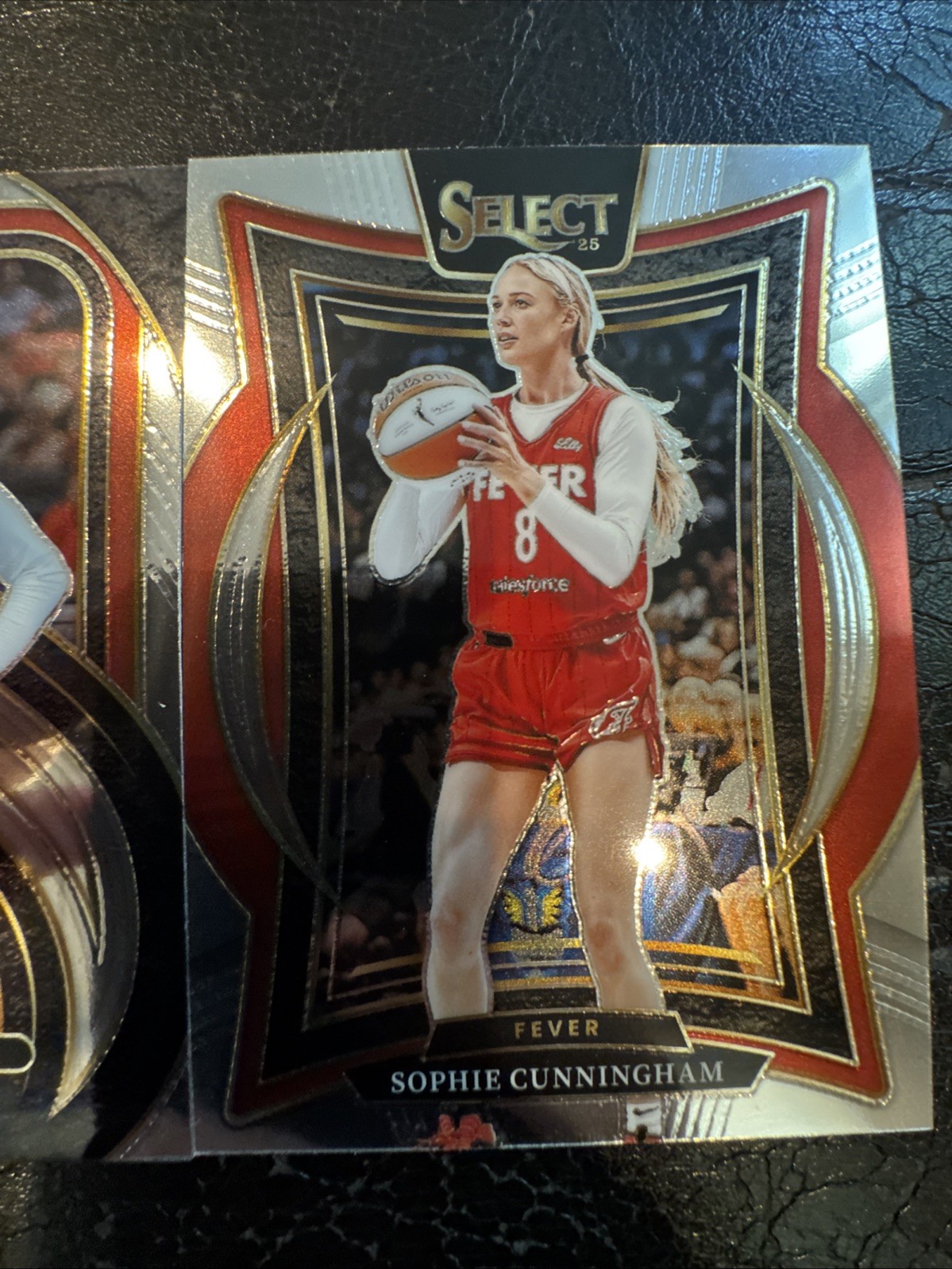 2025 Panini Select WNBA 3 Card Fever Lot Sophie Cunningham (2) + Aliyah Boston