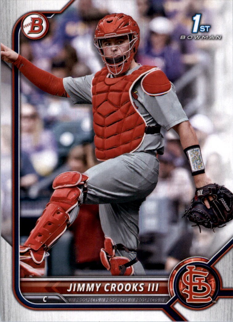 2022 Bowman Draft #BD178 Jimmy Crooks III – BB