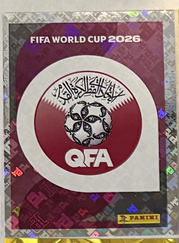 2026 Panini World Cup Sticker Rare Gold Crumple Foil Qatar