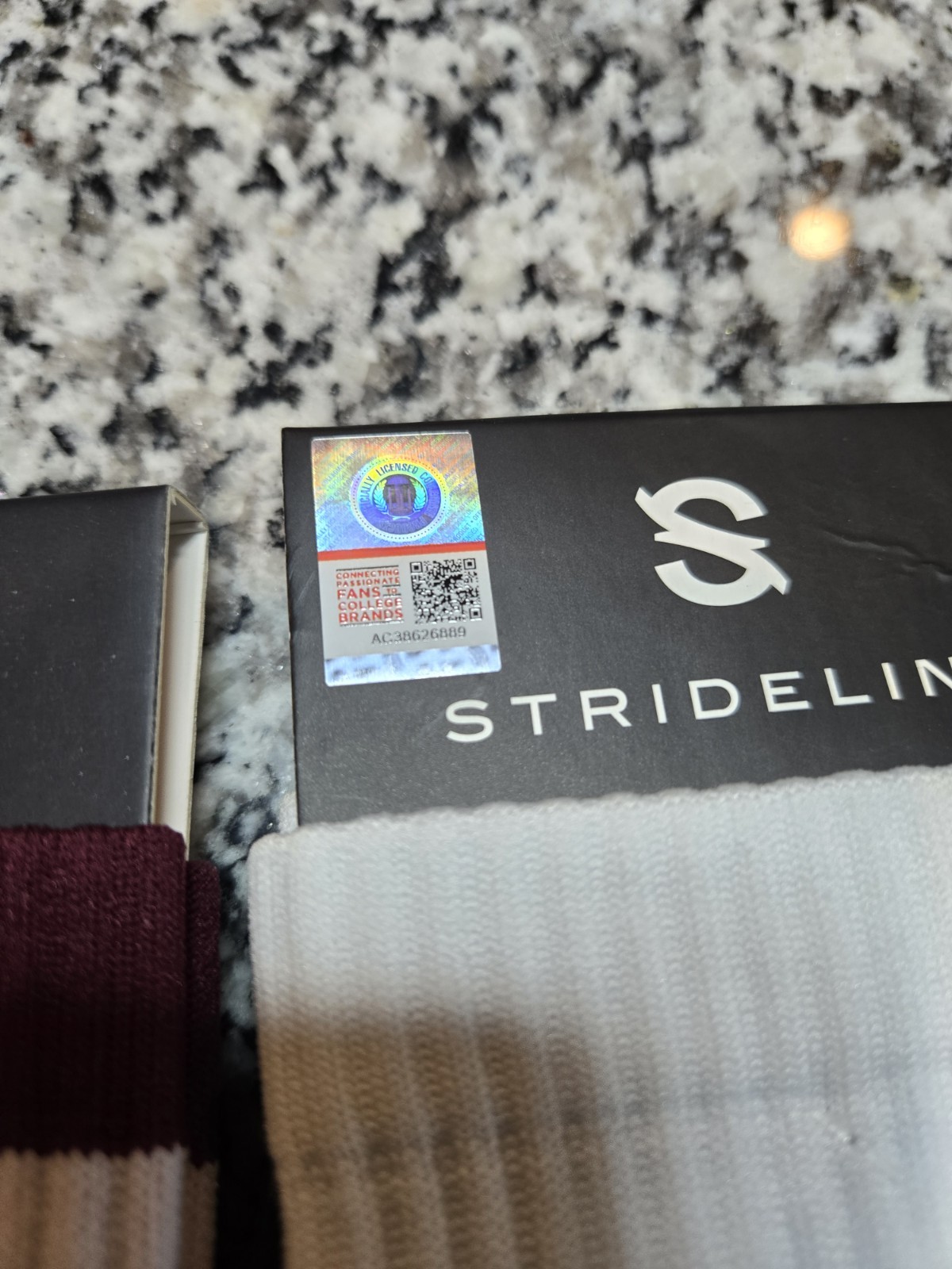2 Pair Texas A&M Aggies Socks Strideline Crew Knit University NCAA Athletic Wear