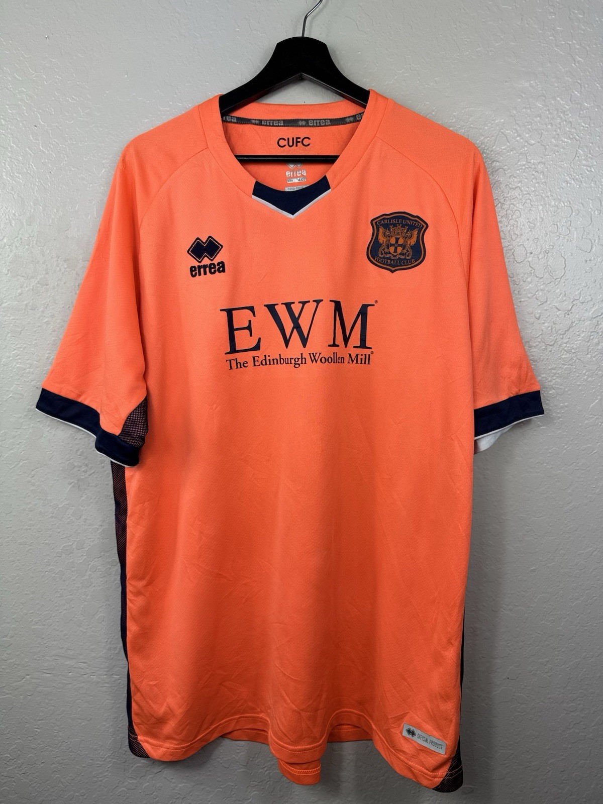 Carlisle United Jersey 2020/21 Home Size M Errea Orange 4XL