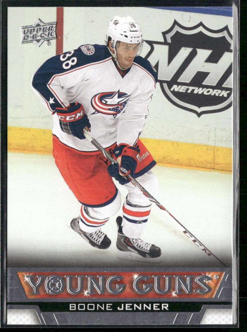 2013-14 Upper Deck Boone Jenner Young Guns RC #225 Columbus Blue Jackets