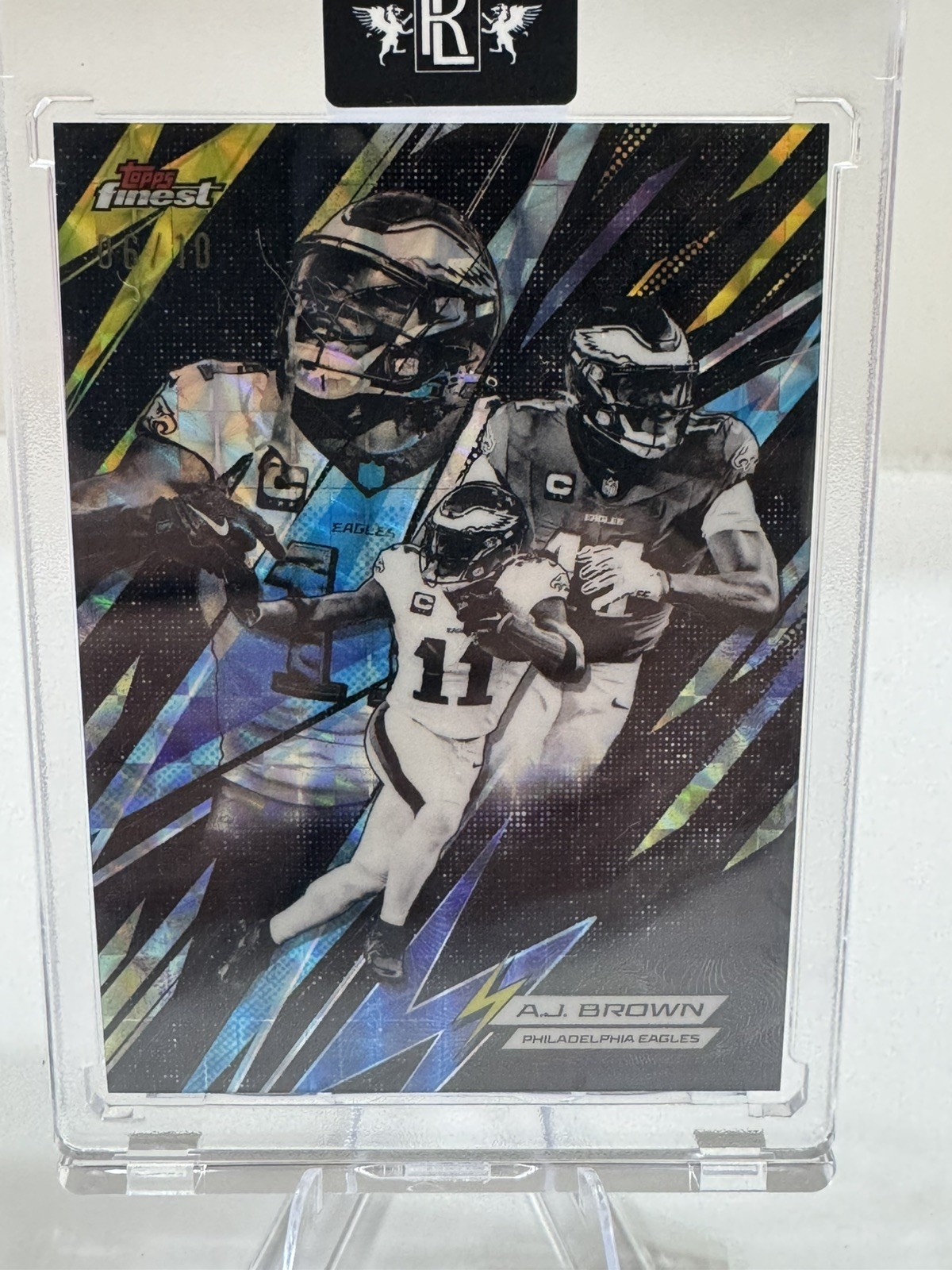 2025 Topps Finest AJ Brown Power Kings Black Refractor /10