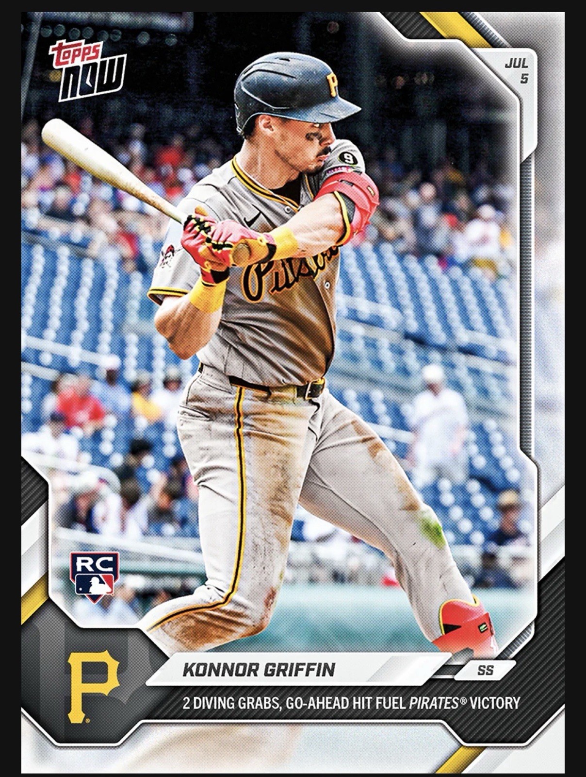 2026 Topps Now MLB #417 Konnor Griffin RC Pittsburgh Pirates – PRESALE