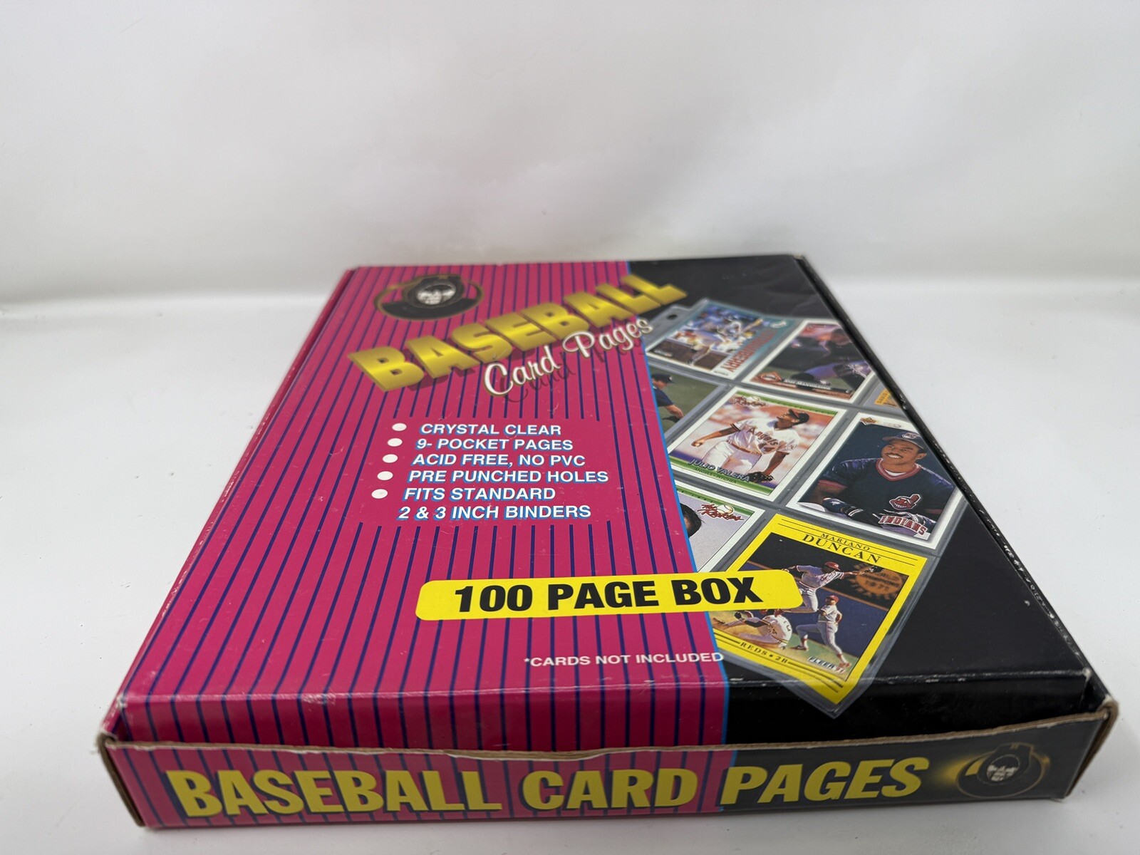1994 Vintage Baseball Card 9-Pocket Pages, ANCO, Acid Free, 72 Pages